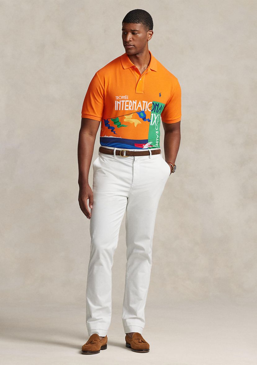 Big & Tall Mesh Graphic Polo Shirt