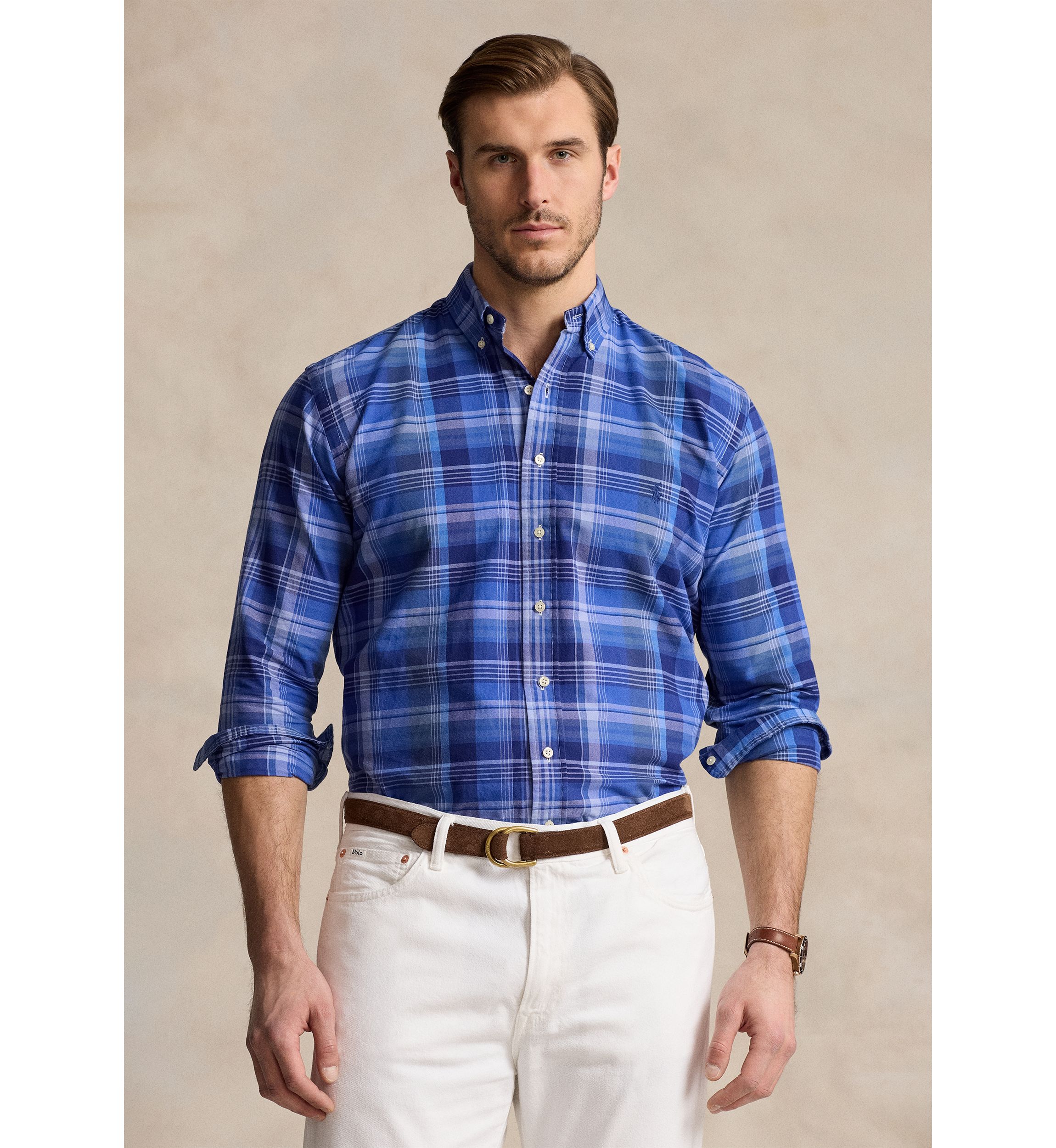 Big & Tall Plaid Oxford Shirt