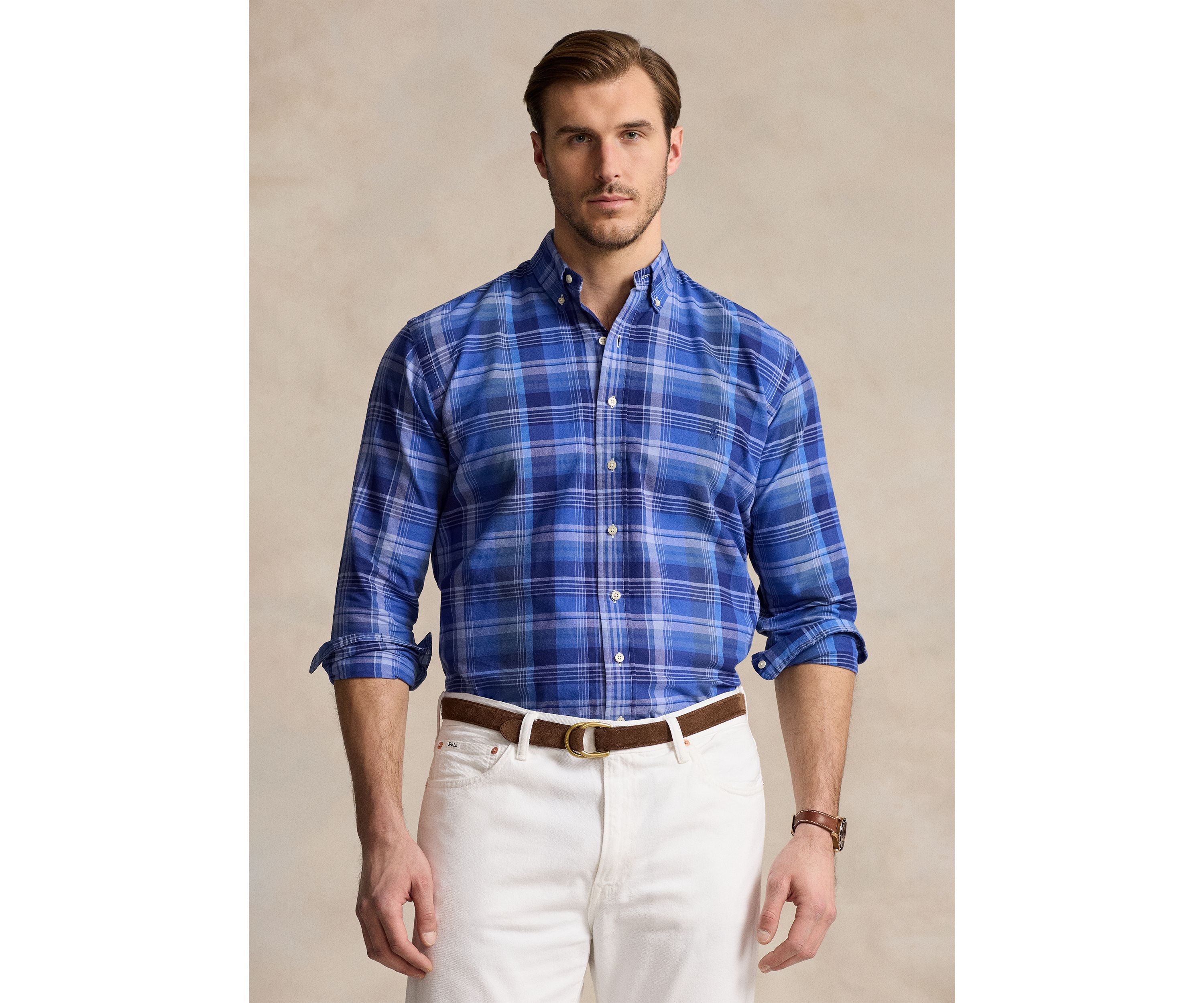 Big & Tall Plaid Oxford Shirt
