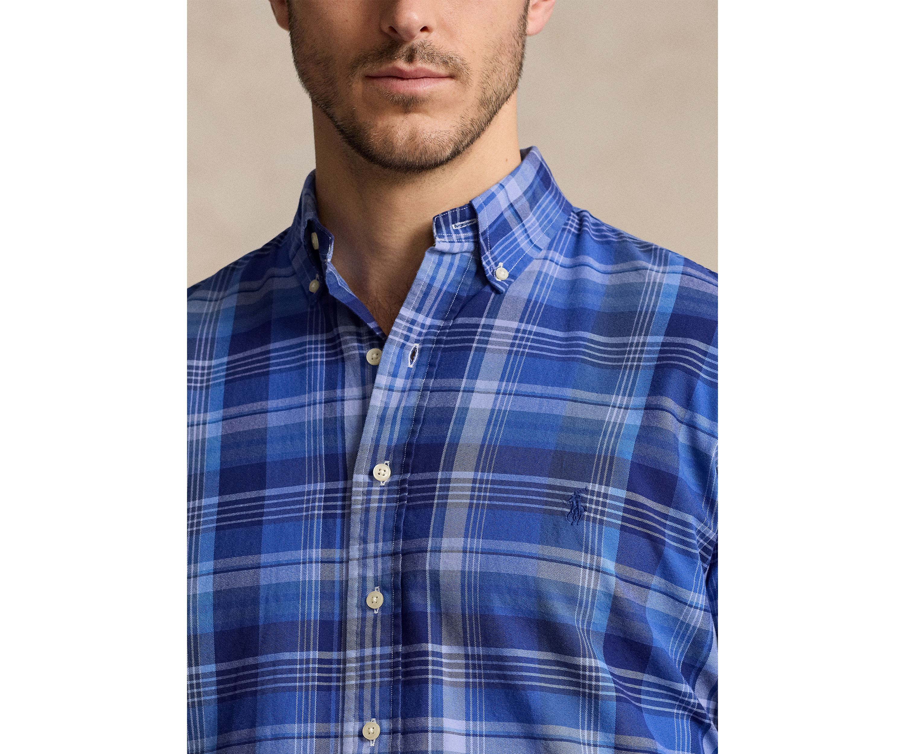 Big & Tall Plaid Oxford Shirt