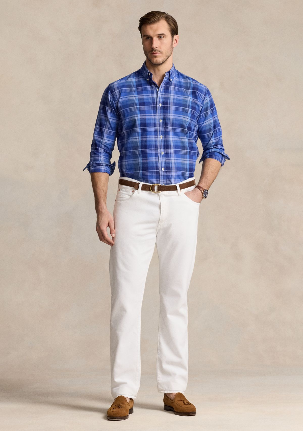 Big & Tall Plaid Oxford Shirt