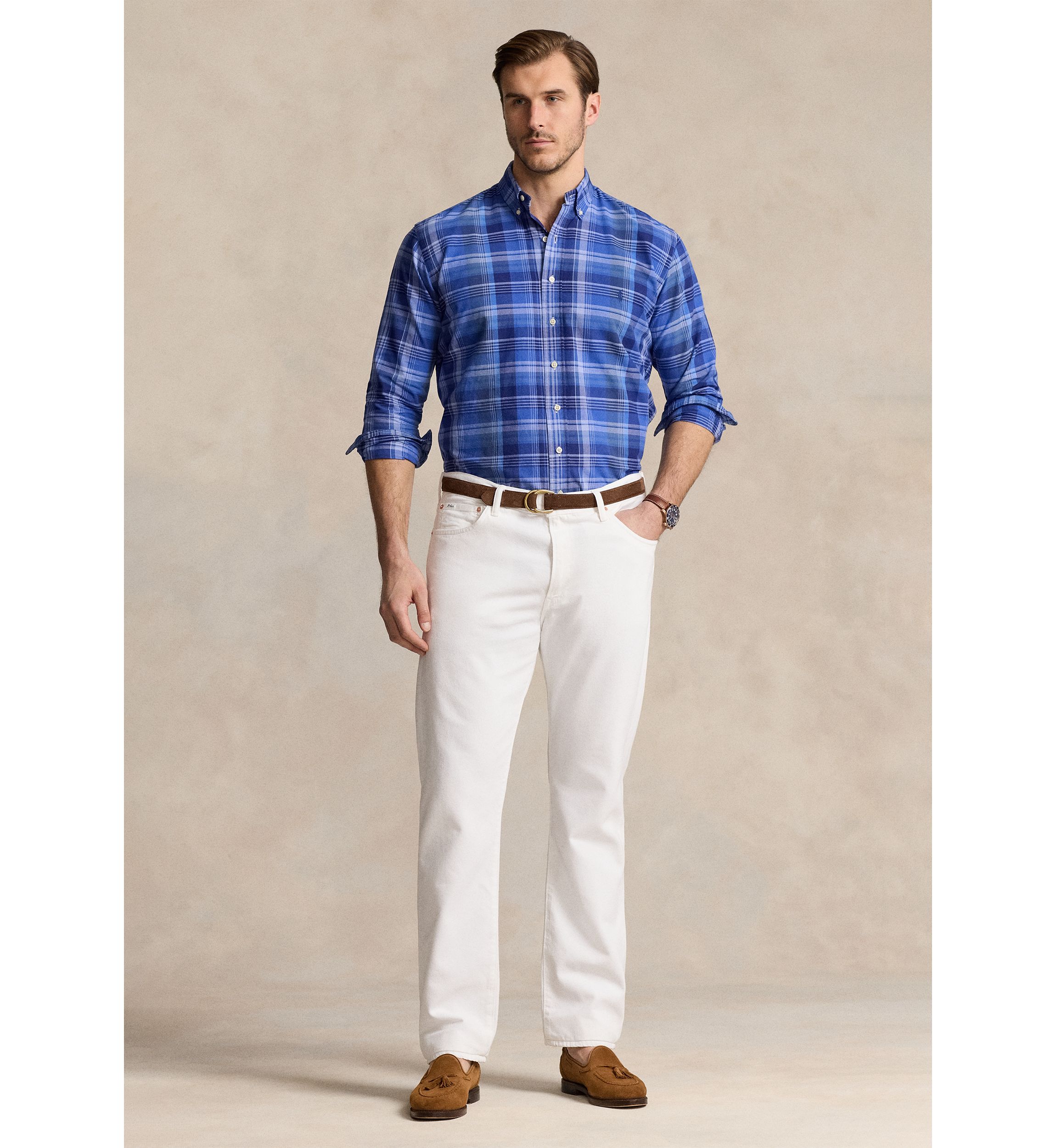 Big & Tall Plaid Oxford Shirt
