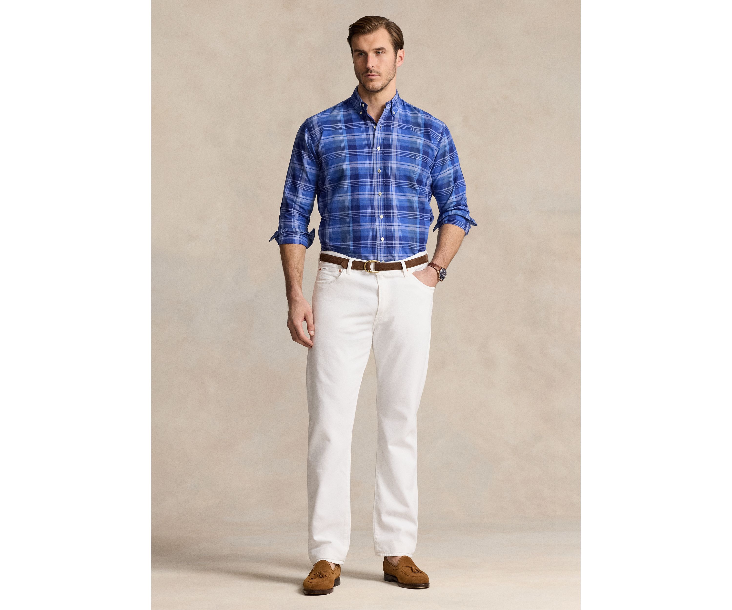Big & Tall Plaid Oxford Shirt