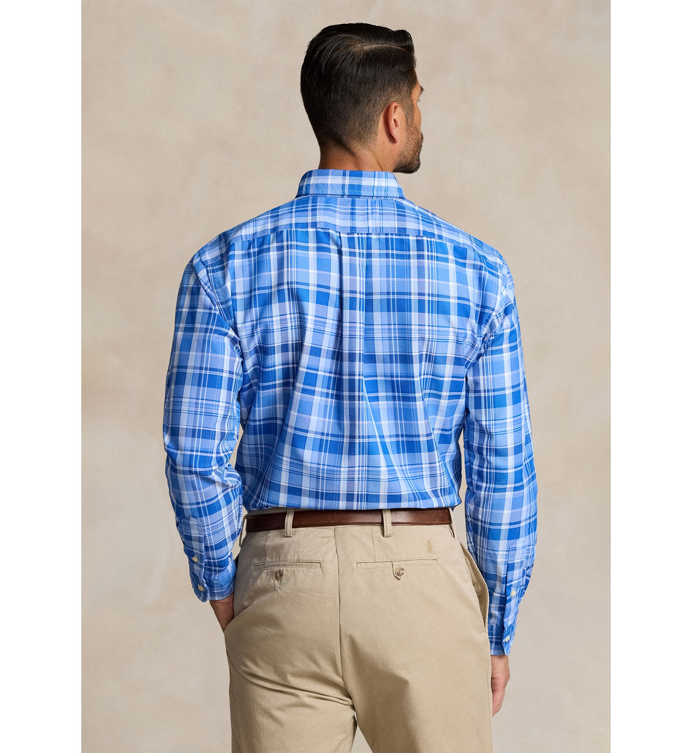 Big & Tall Plaid Performance Shirt