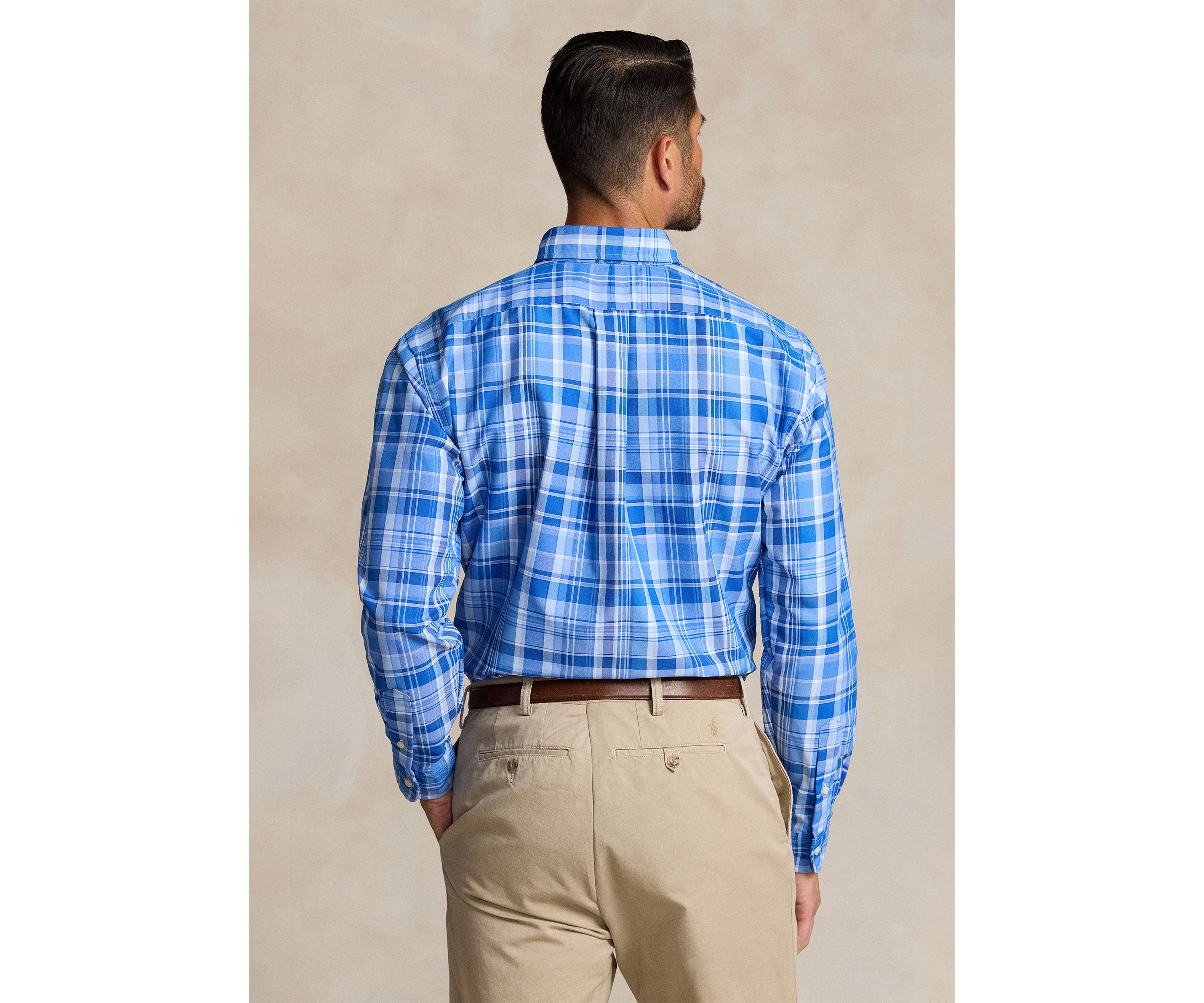 Big & Tall Plaid Performance Shirt