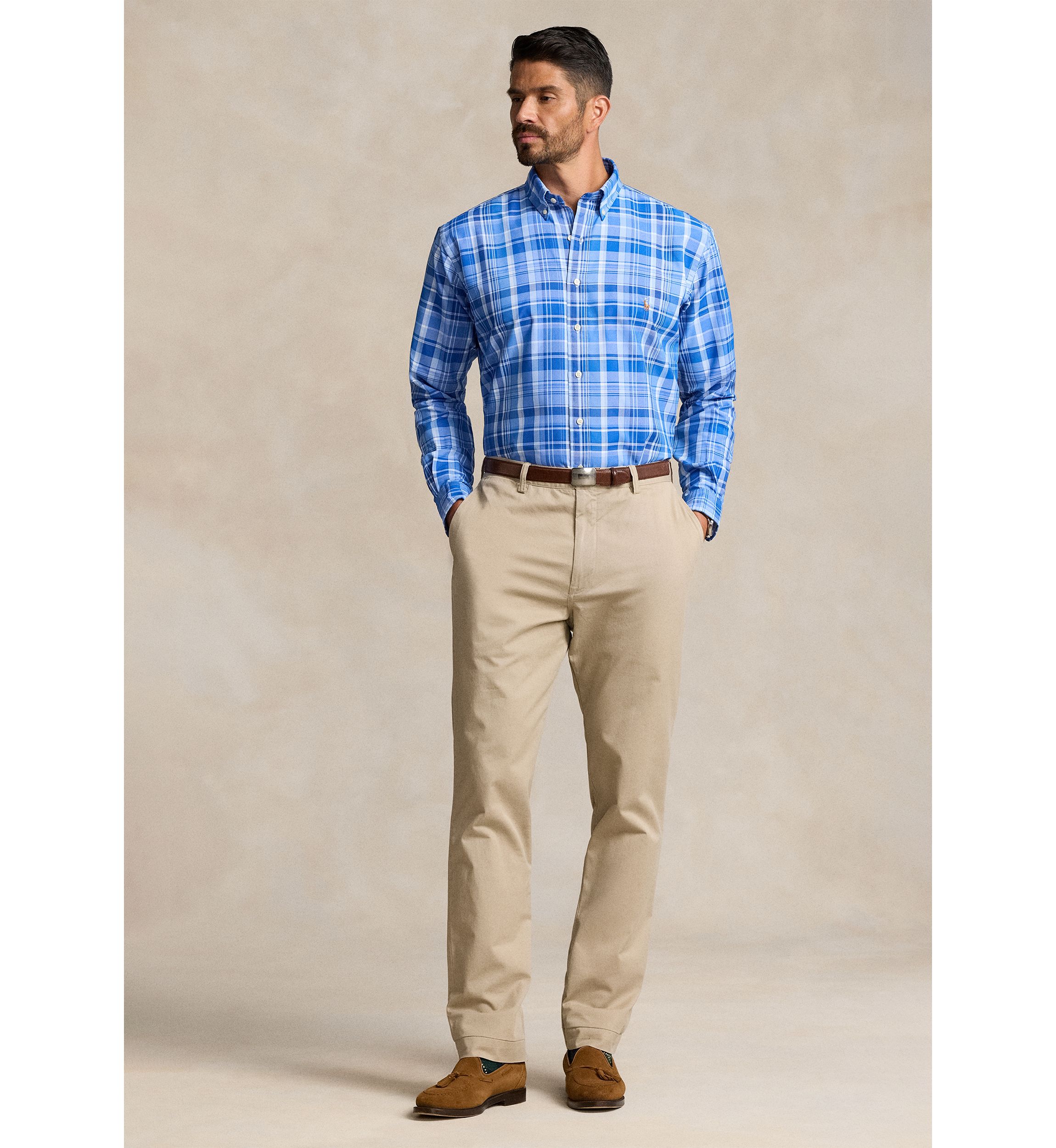 Big & Tall Plaid Performance Shirt