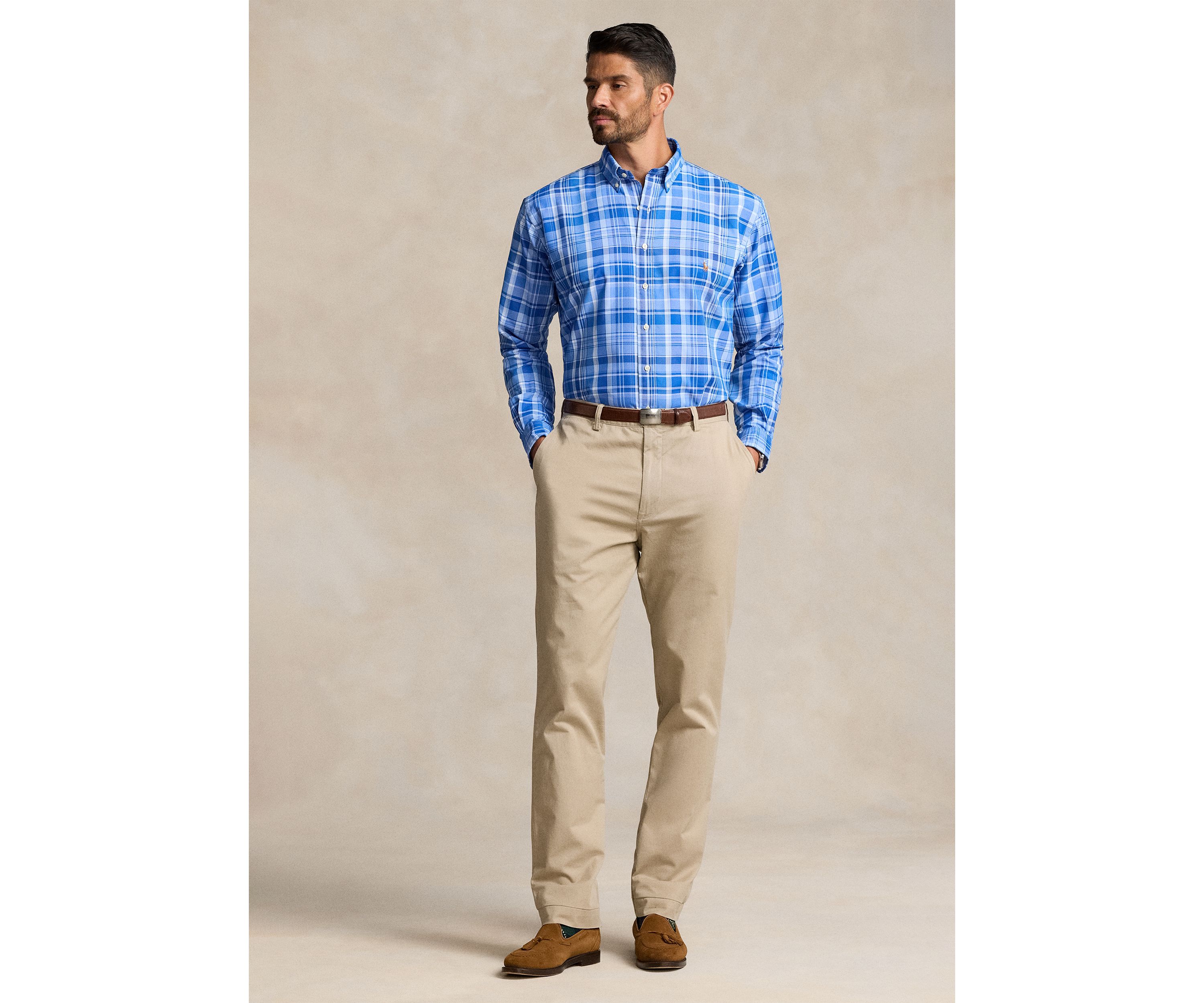 Big & Tall Plaid Performance Shirt
