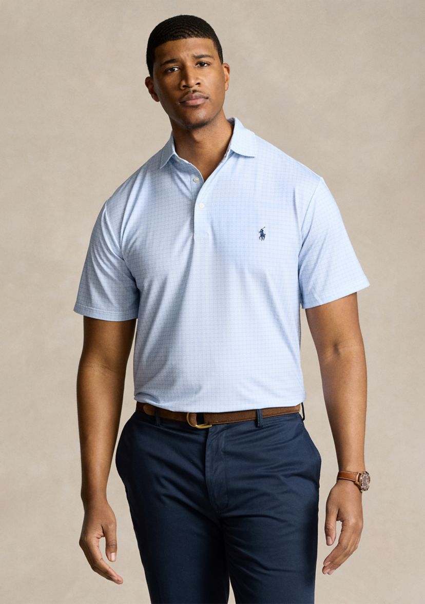 Big & Tall Foulard Printed Performance Polo Shirt