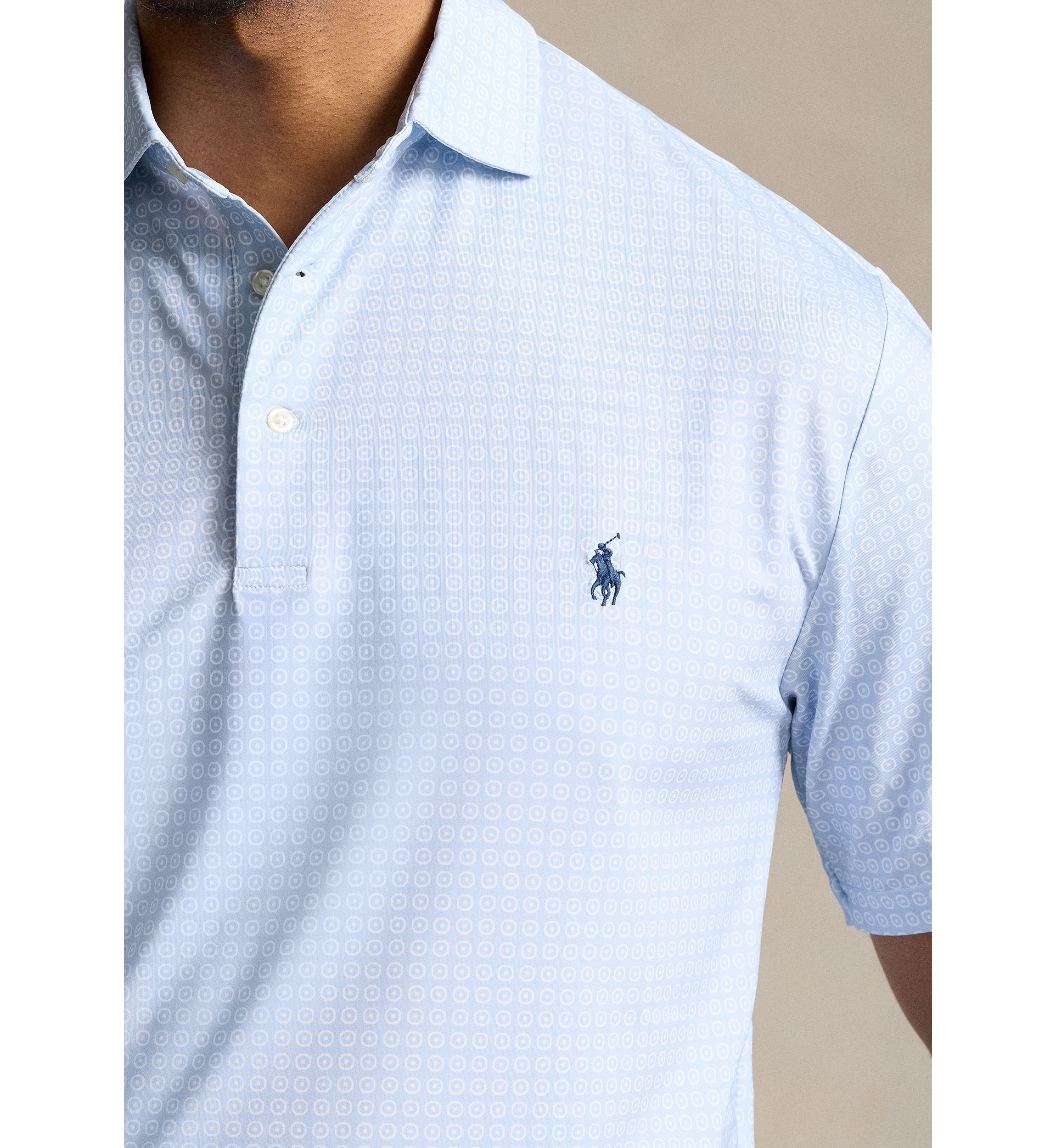 Big & Tall Foulard Printed Performance Polo Shirt