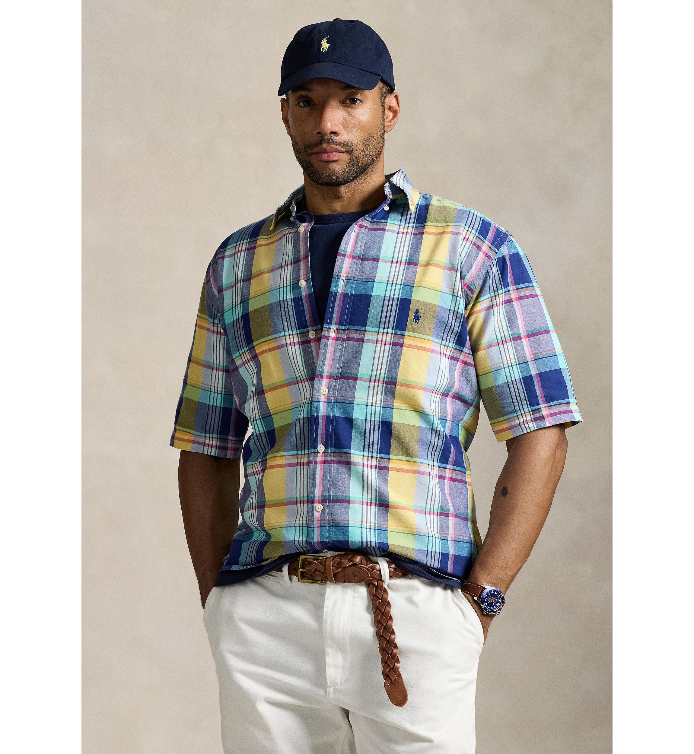 Big & Tall Plaid Oxford Shirt