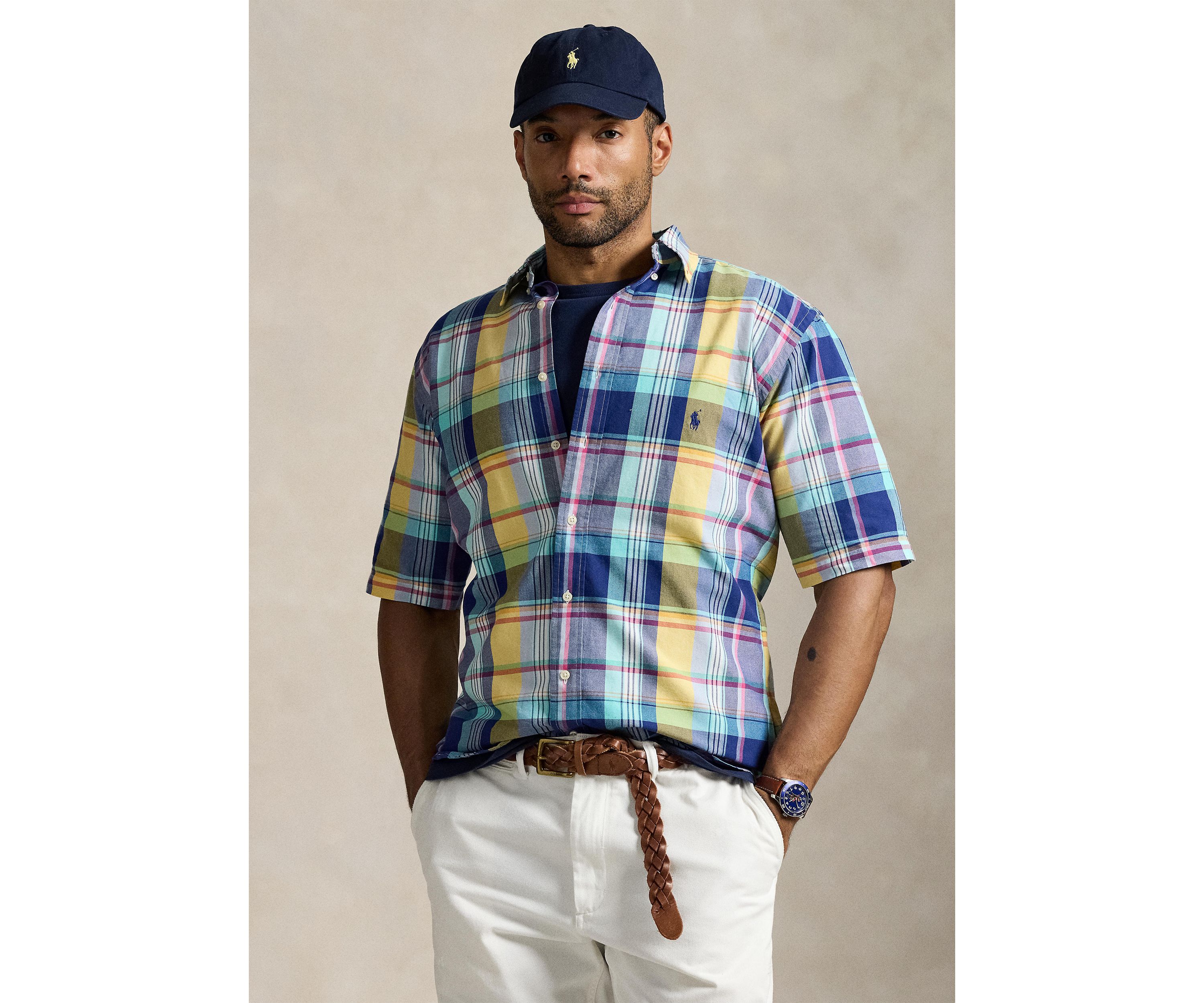 Big & Tall Plaid Oxford Shirt