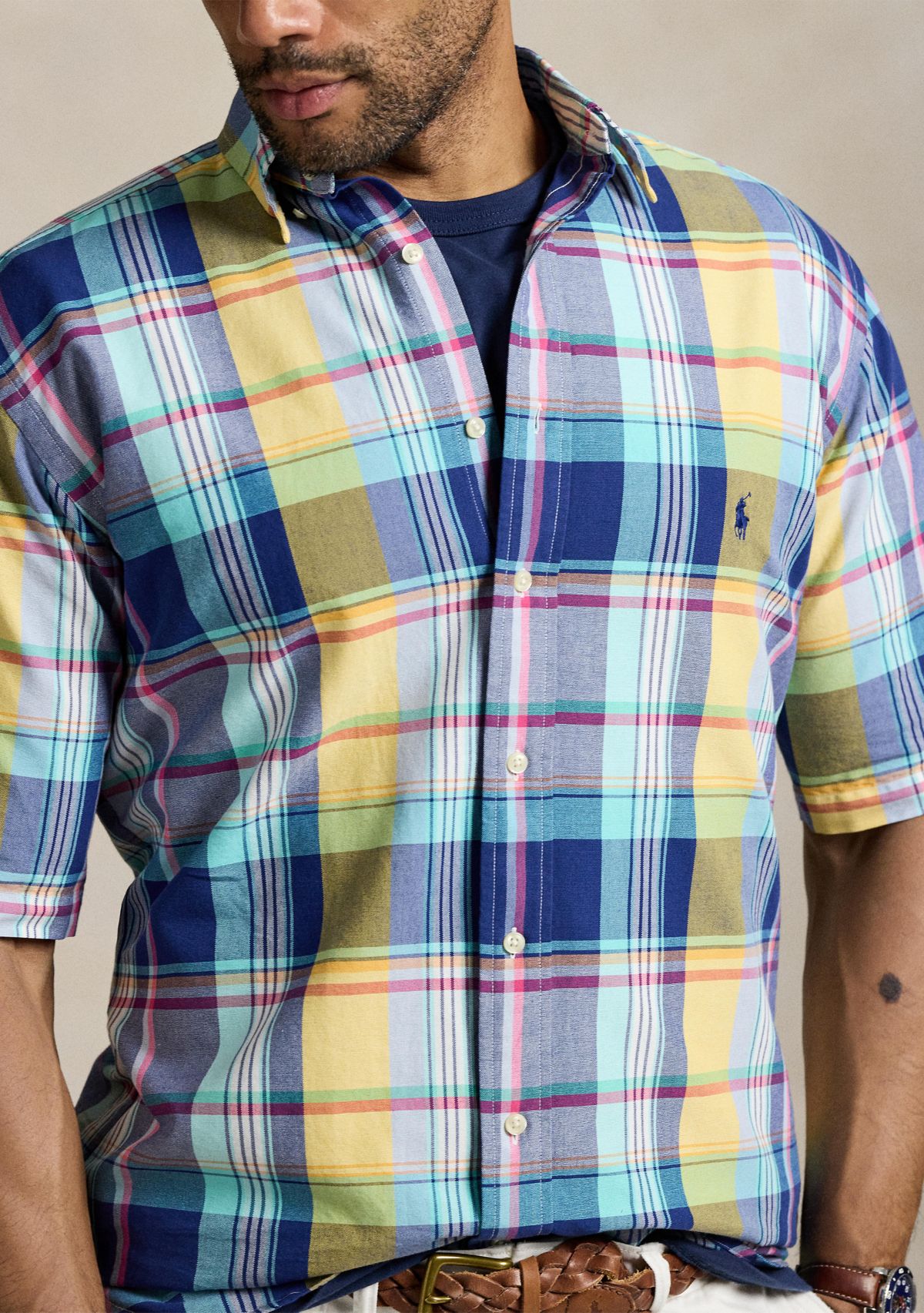 Big & Tall Plaid Oxford Shirt