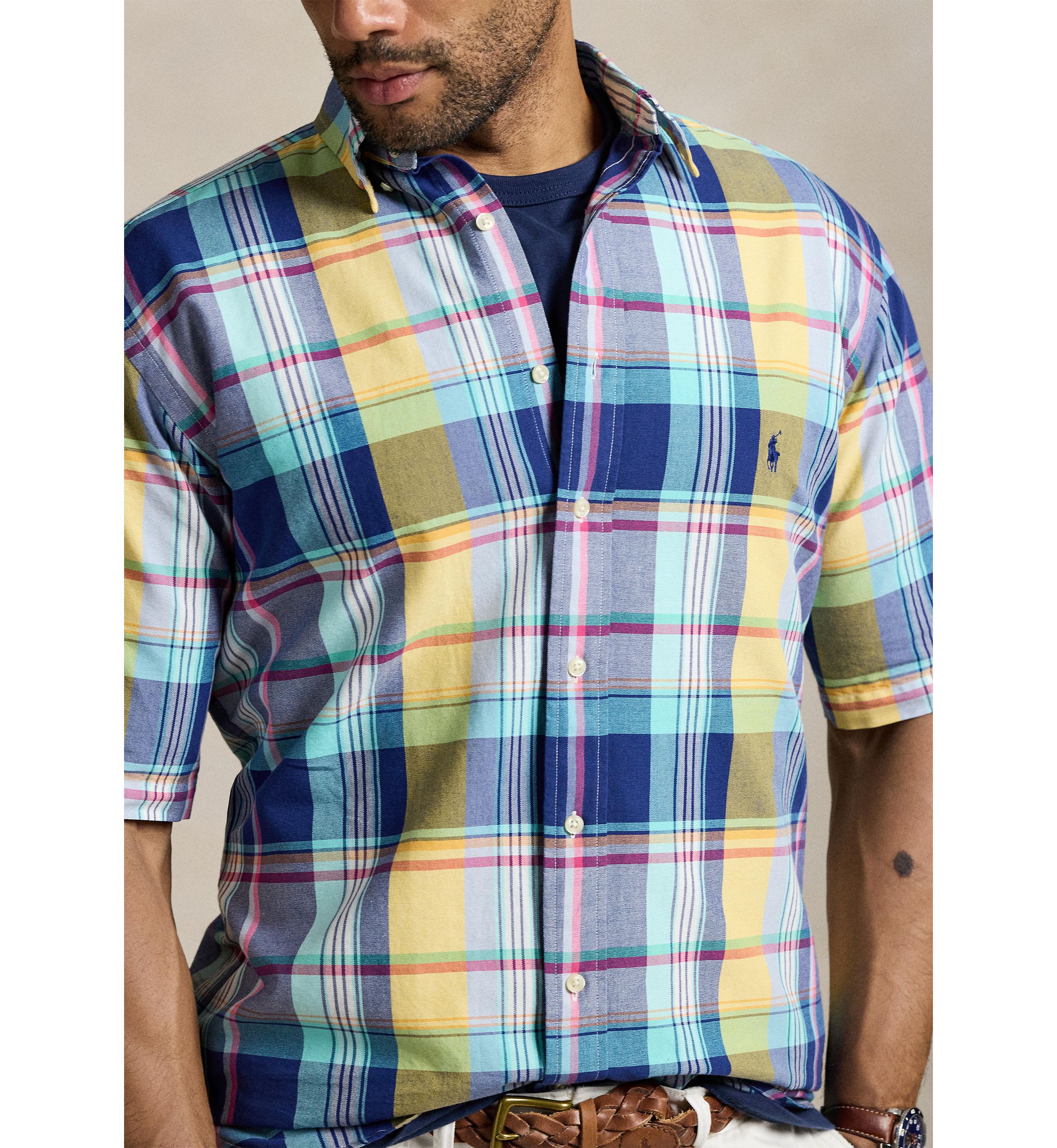 Big & Tall Plaid Oxford Shirt