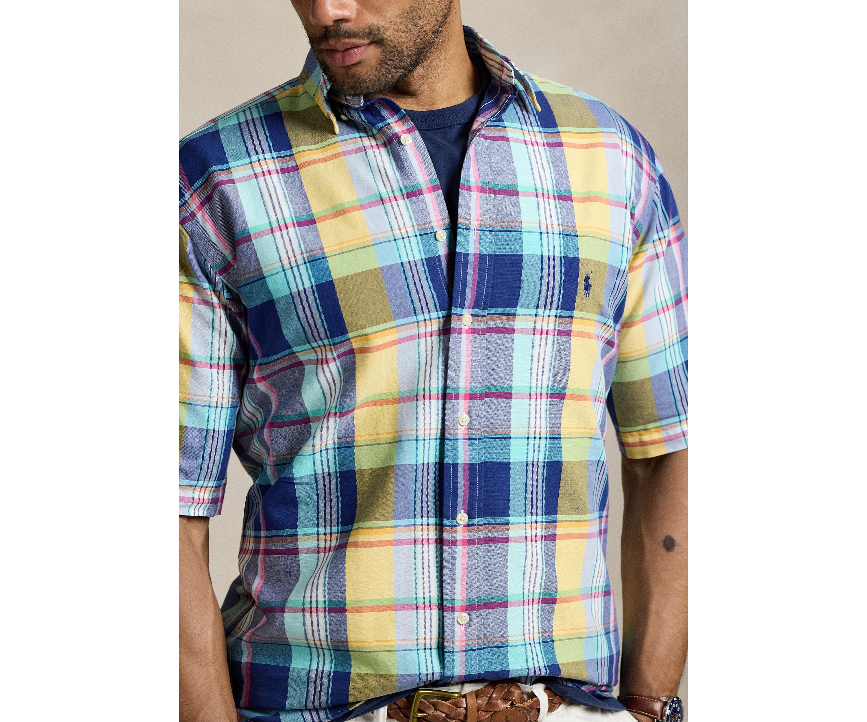Big & Tall Plaid Oxford Shirt