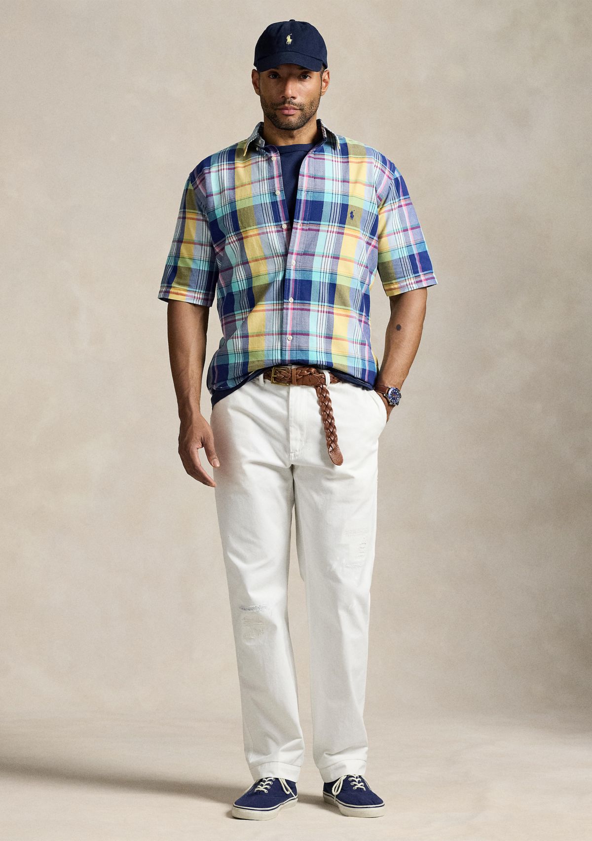 Big & Tall Plaid Oxford Shirt