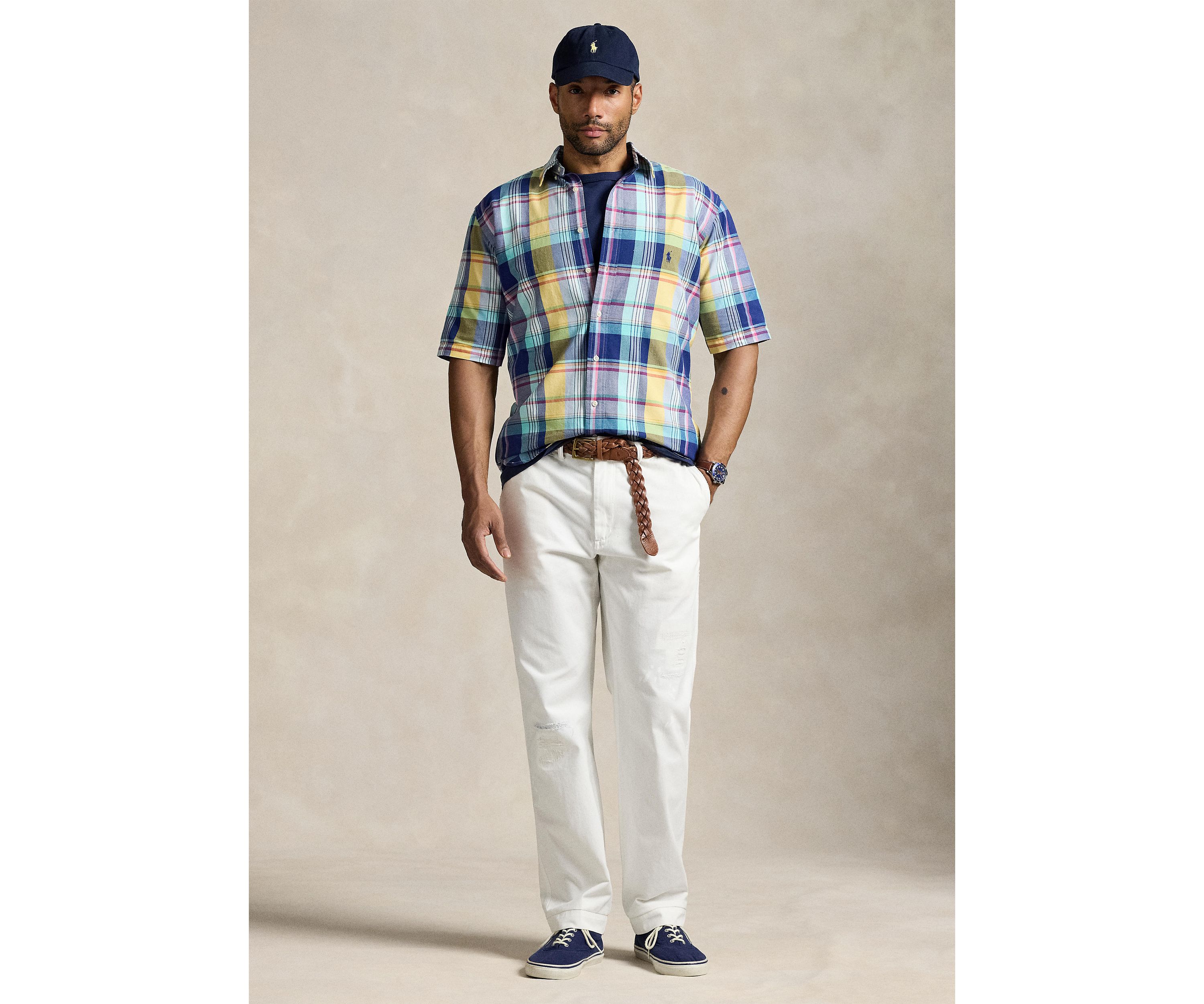 Big & Tall Plaid Oxford Shirt