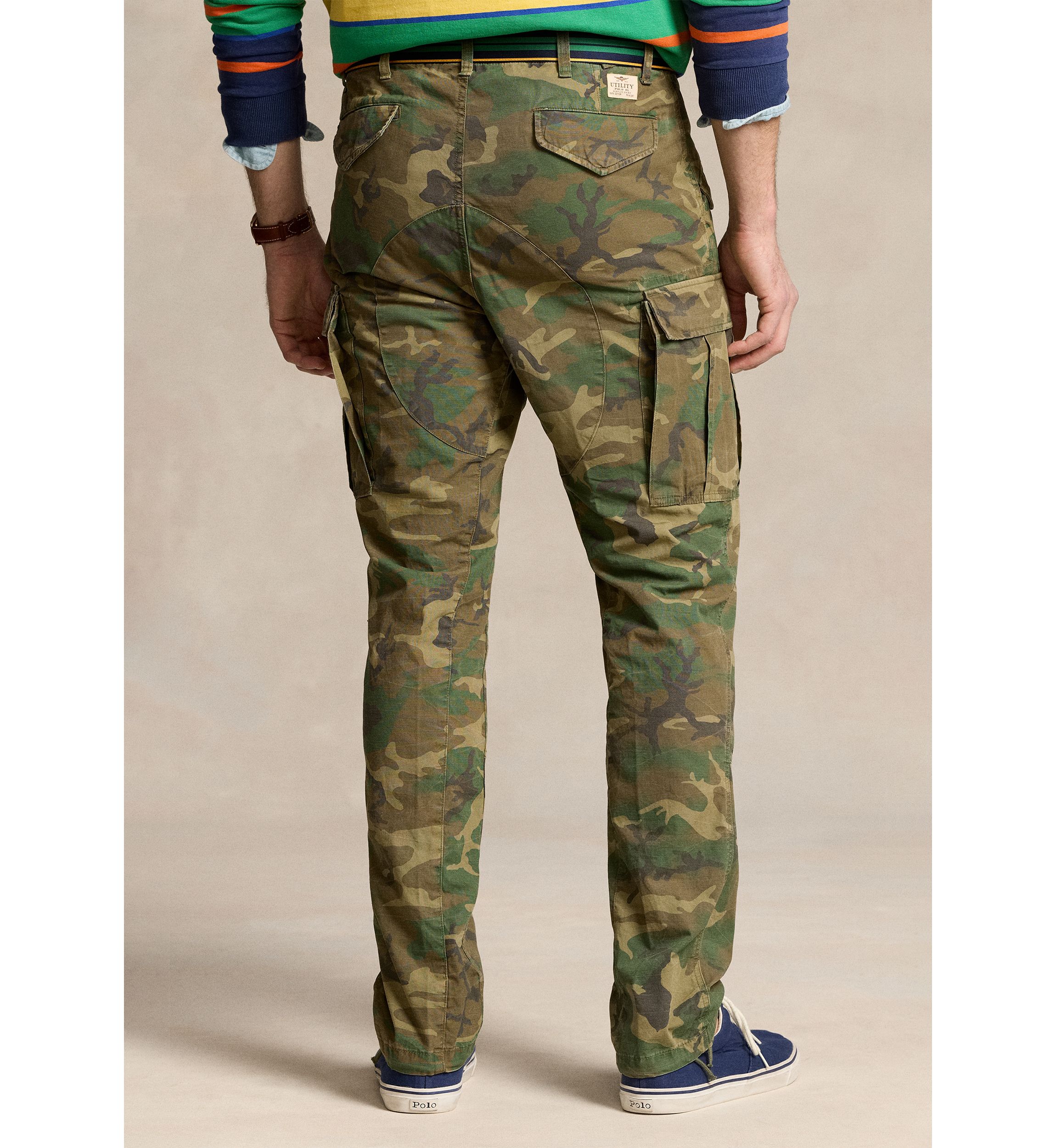 Big & Tall Classic Fit Camo Canvas Cargo Pants