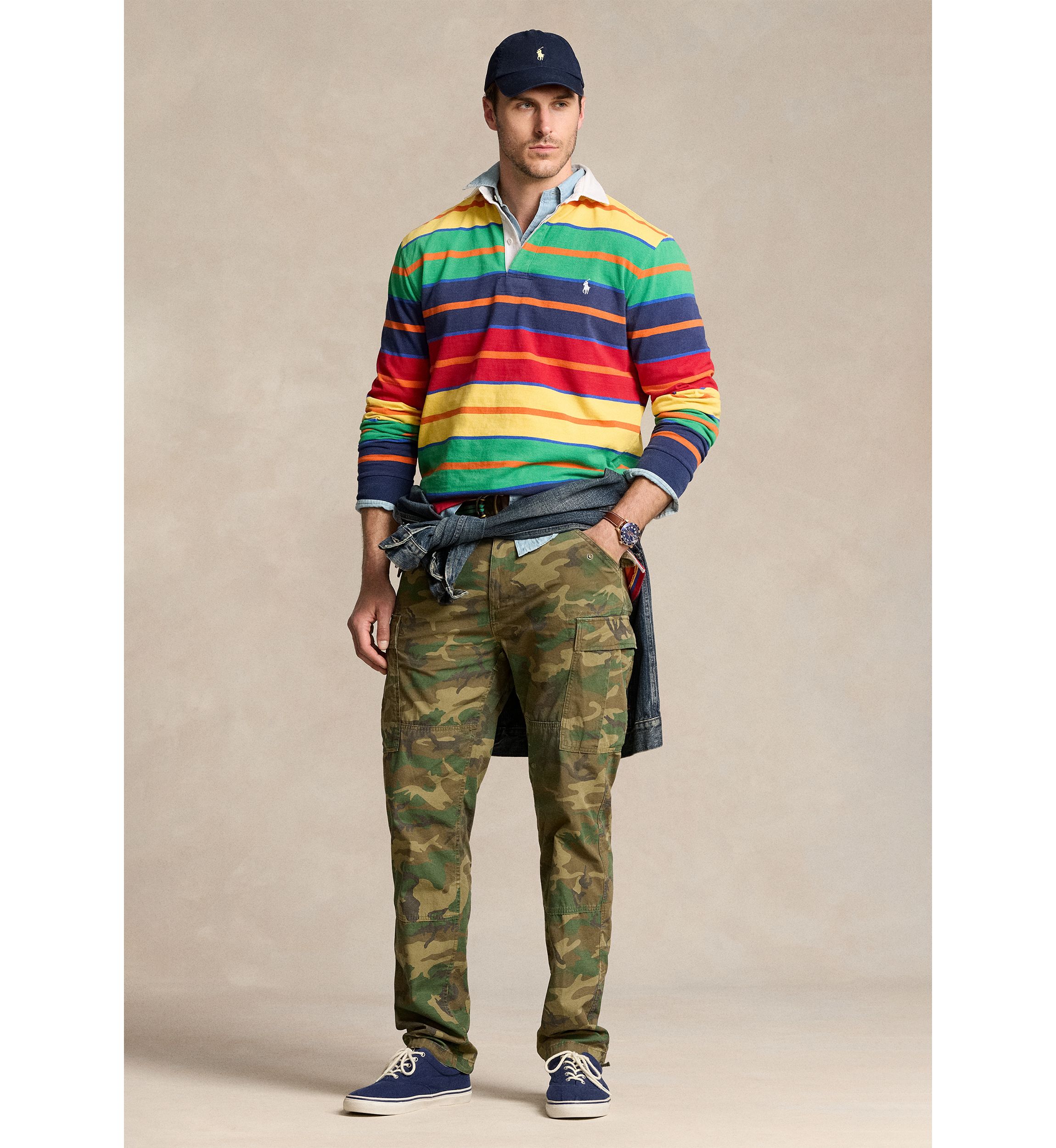 Big & Tall Classic Fit Camo Canvas Cargo Pants