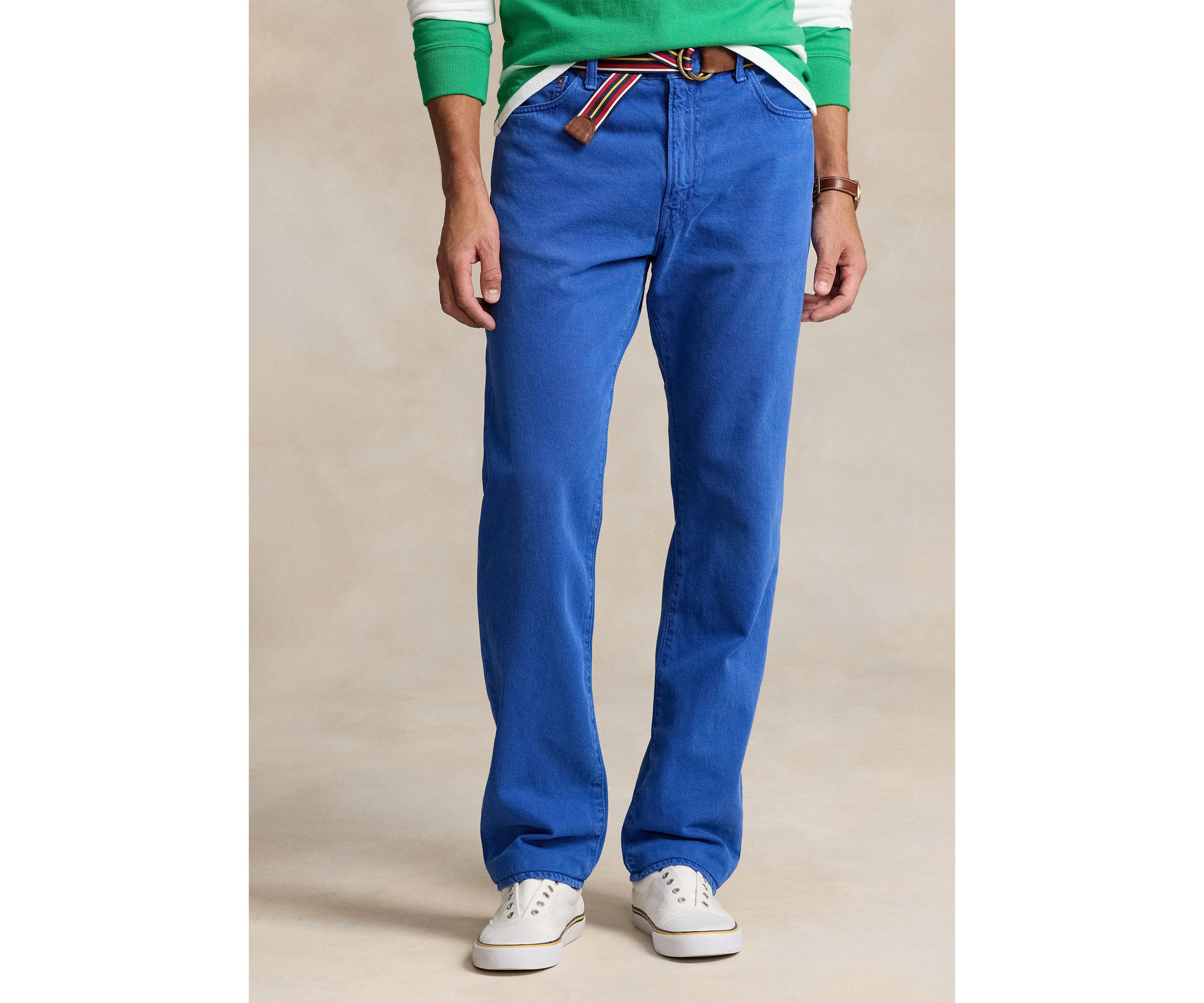 Big & Tall Varick Slim Straight Garment-Dyed Jeans