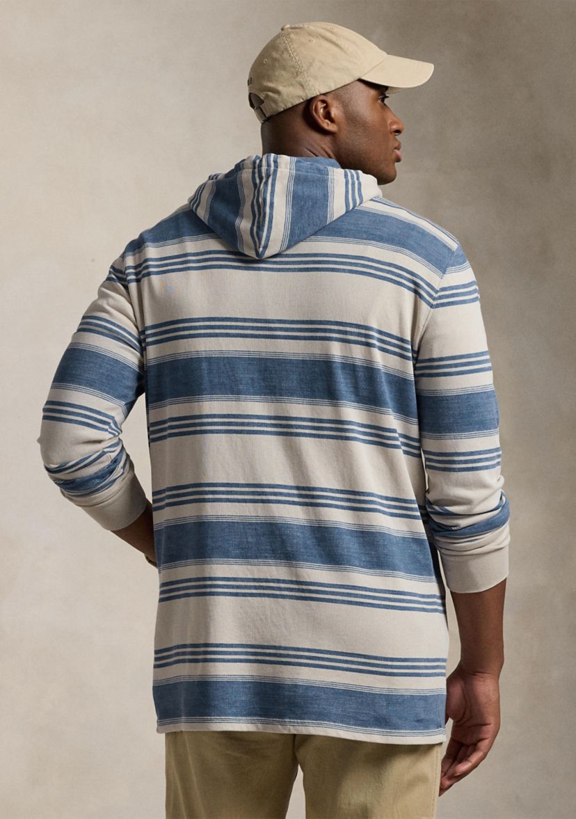 Big & Tall Striped Spa Terry Hoodie