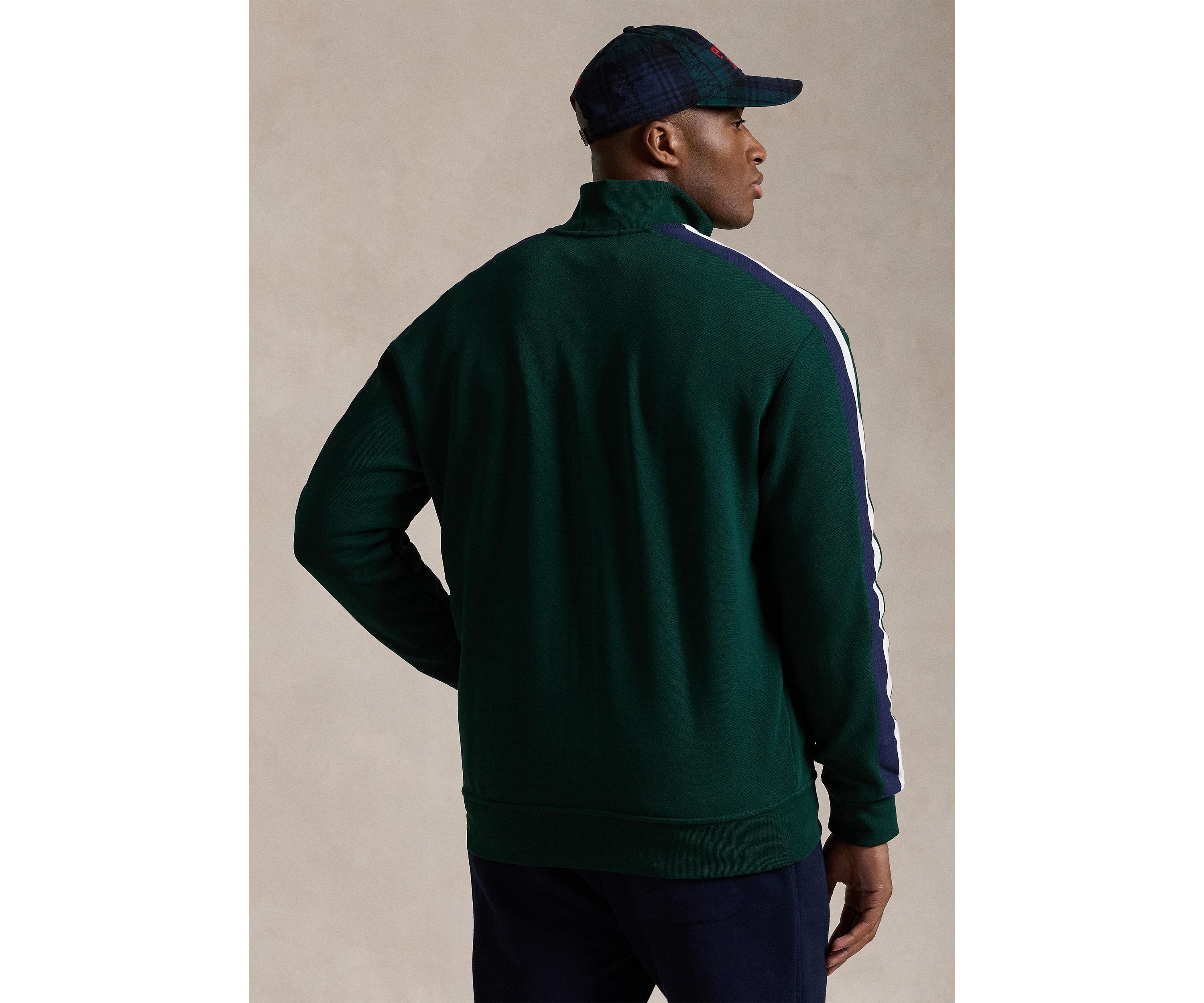 Big & Tall Double Knit Mesh Track Jacket