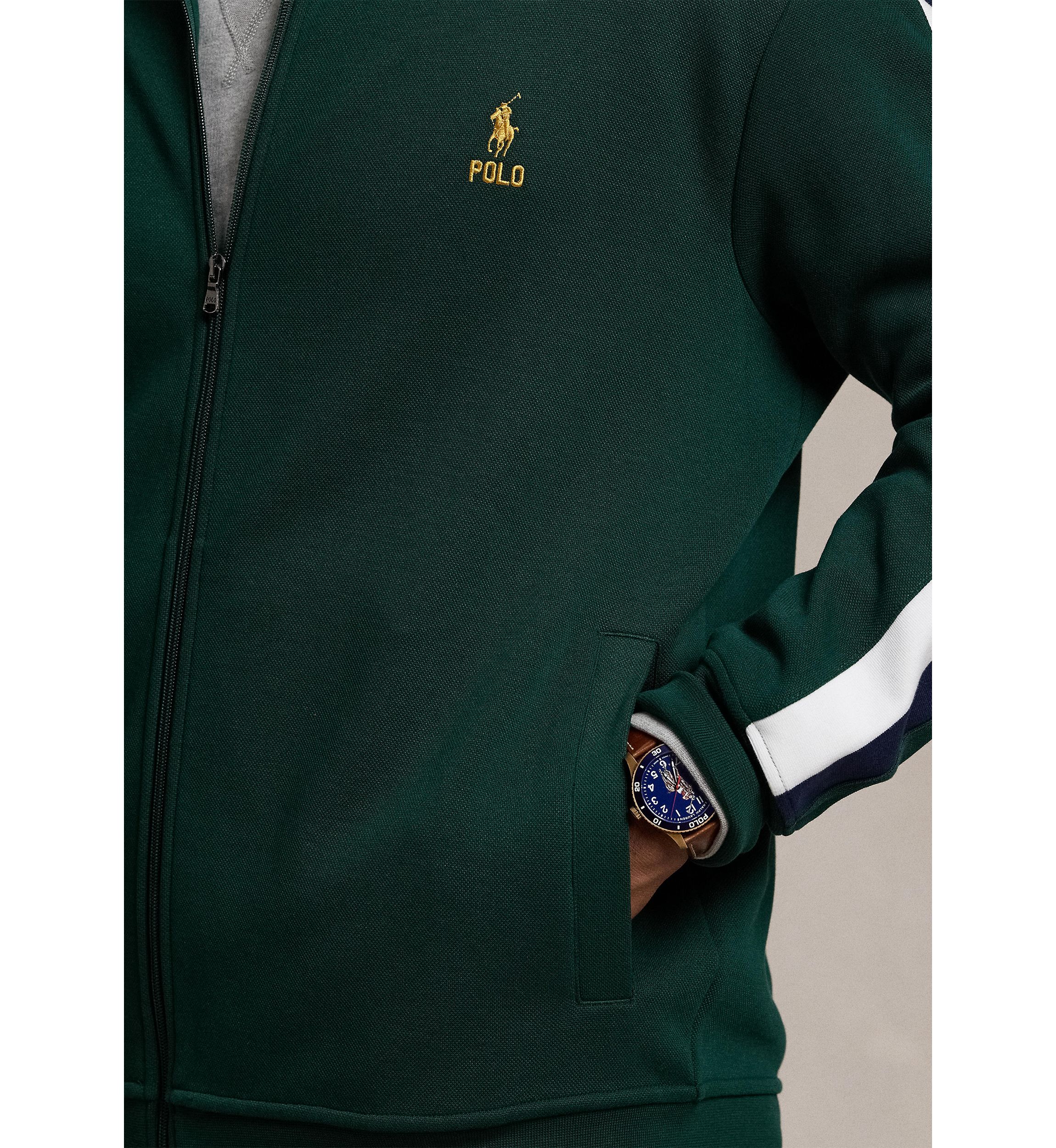 Big & Tall Double Knit Mesh Track Jacket