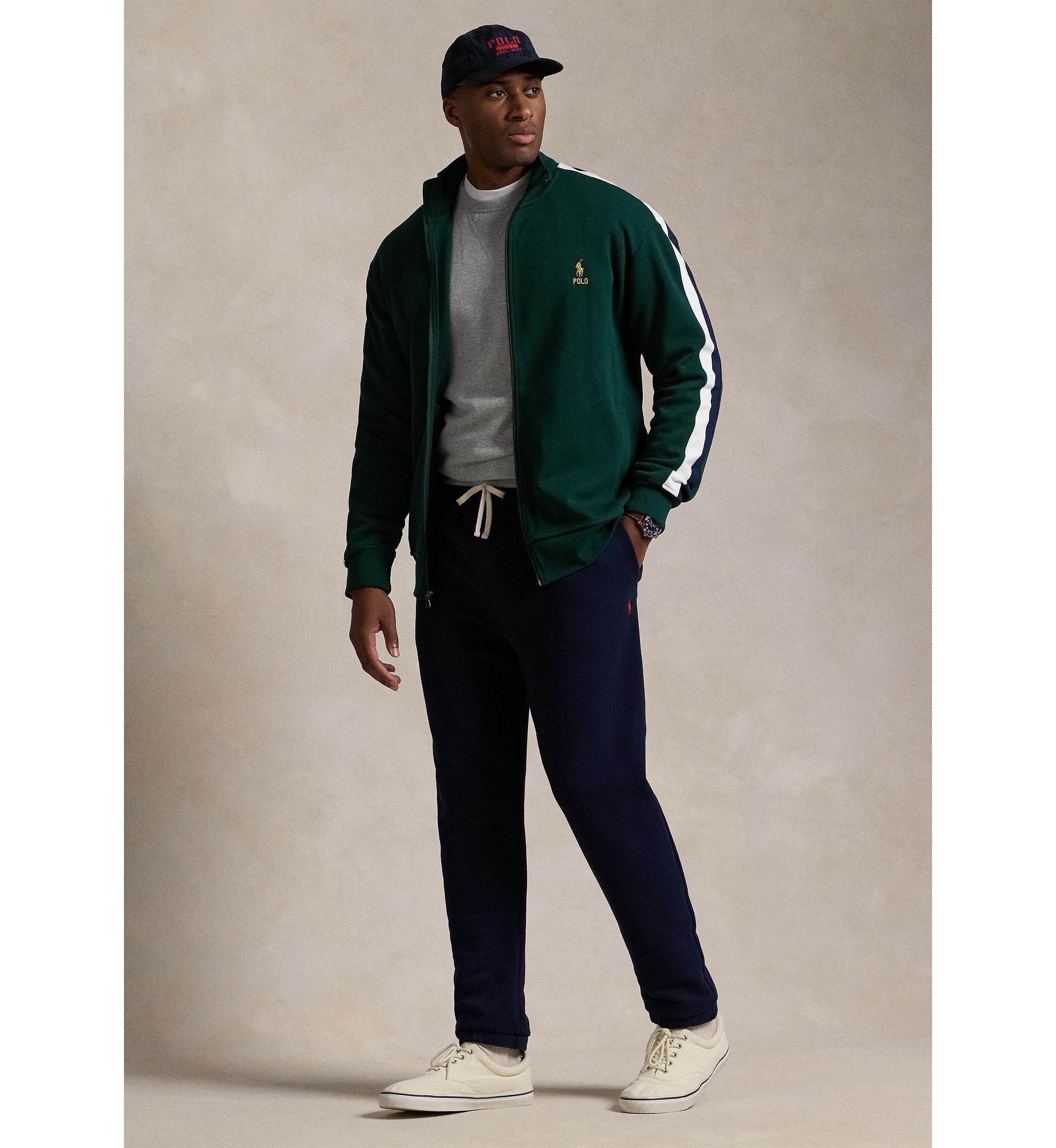 Big & Tall Double Knit Mesh Track Jacket