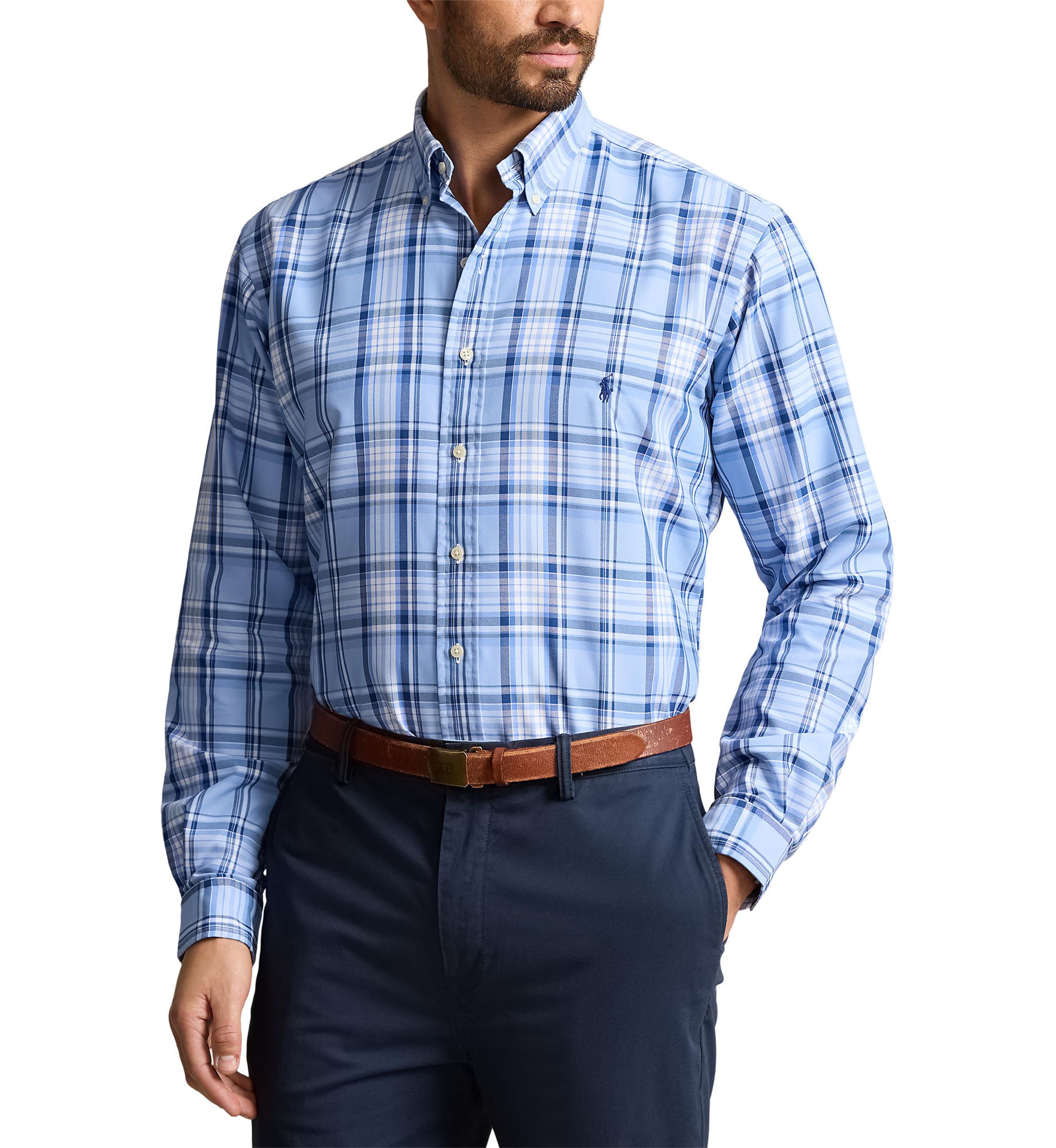 Big & Tall Plaid Oxford Shirt
