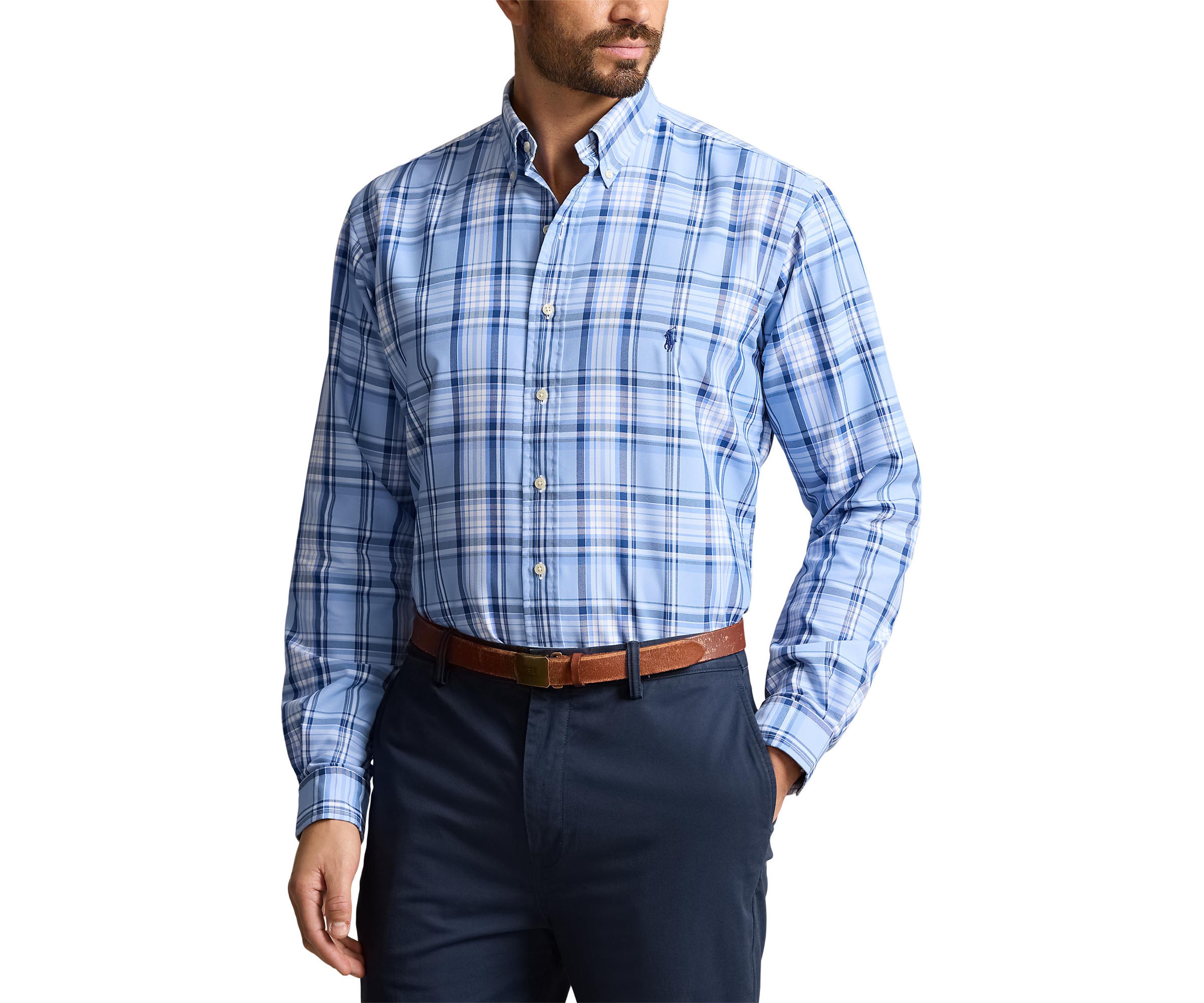 Big & Tall Plaid Oxford Shirt