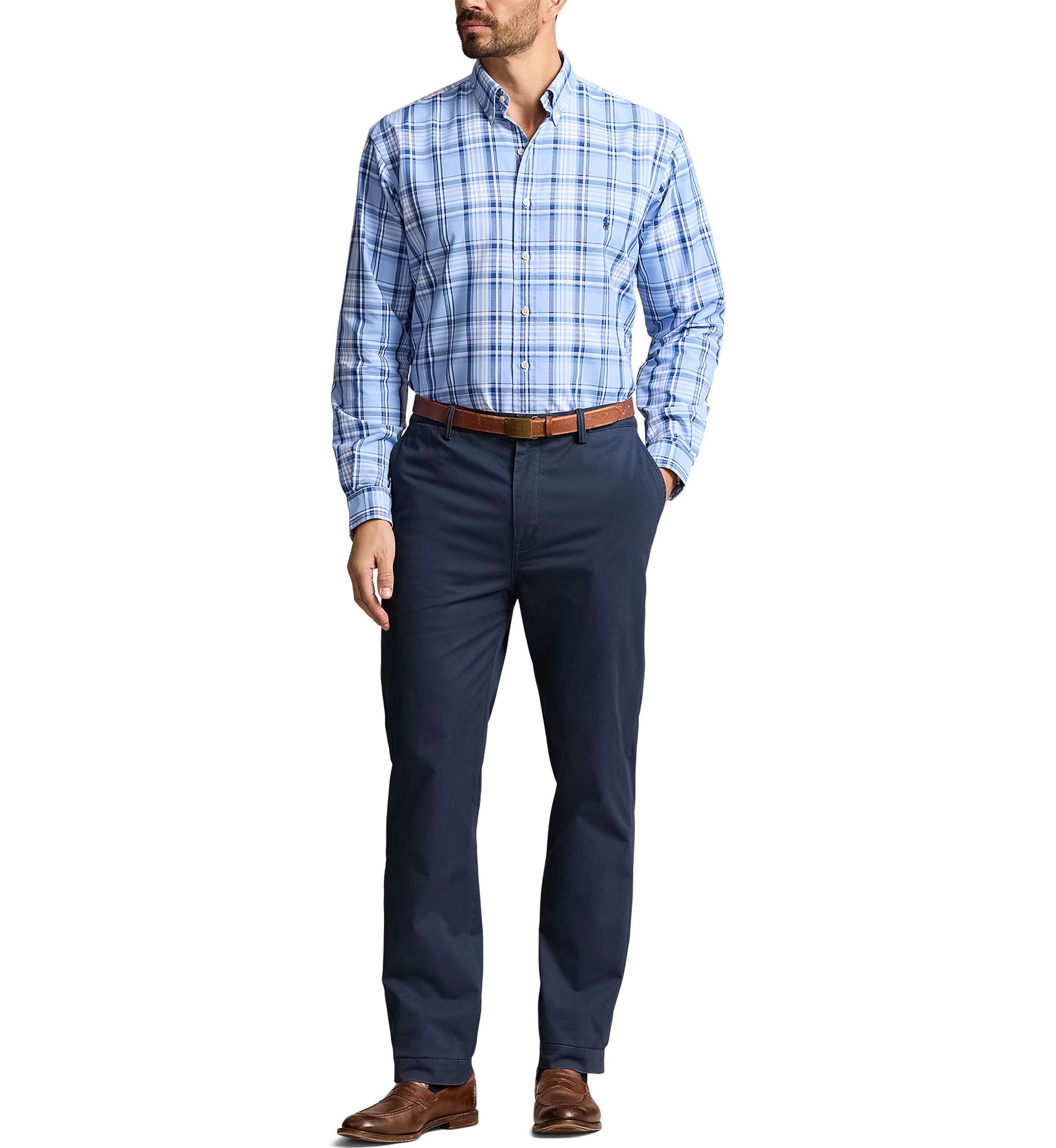 Big & Tall Plaid Oxford Shirt