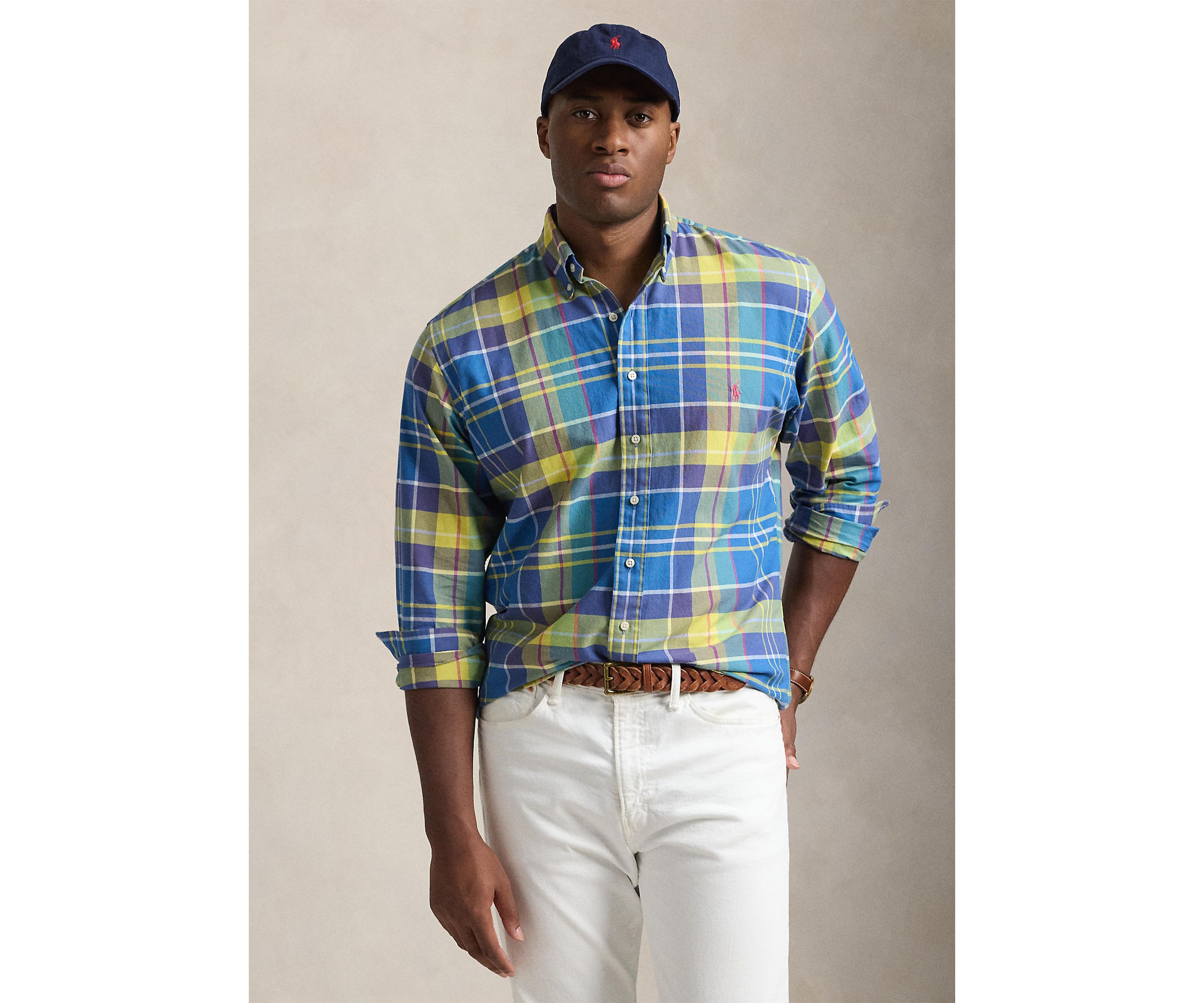 Big & Tall Plaid Oxford Shirt