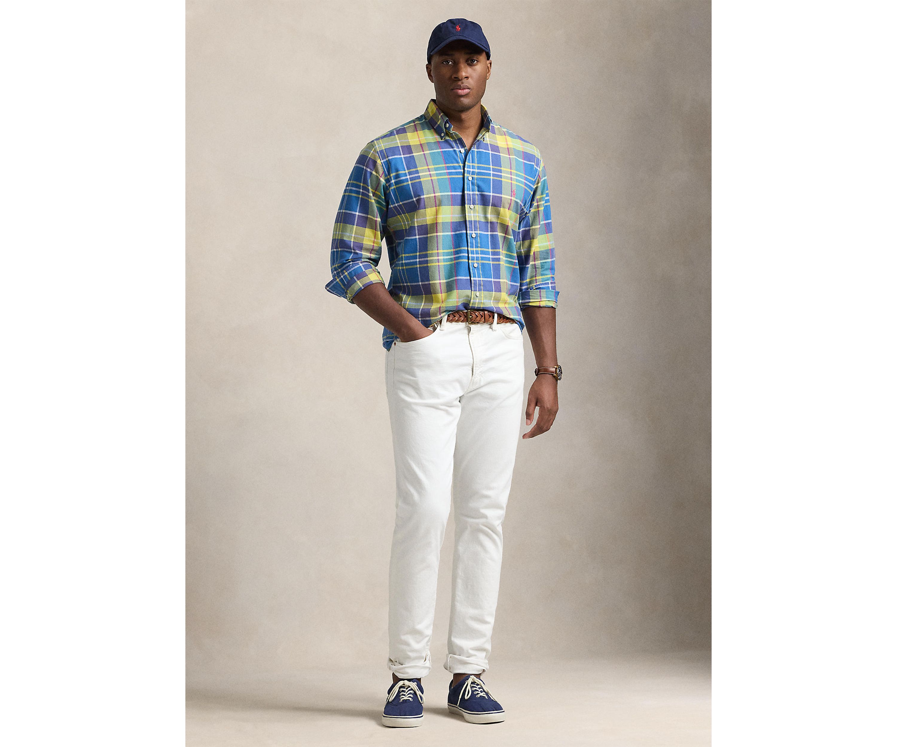 Big & Tall Plaid Oxford Shirt