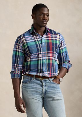 Polo Ralph Lauren Men's Big & Tall Plaid Oxford Shirt