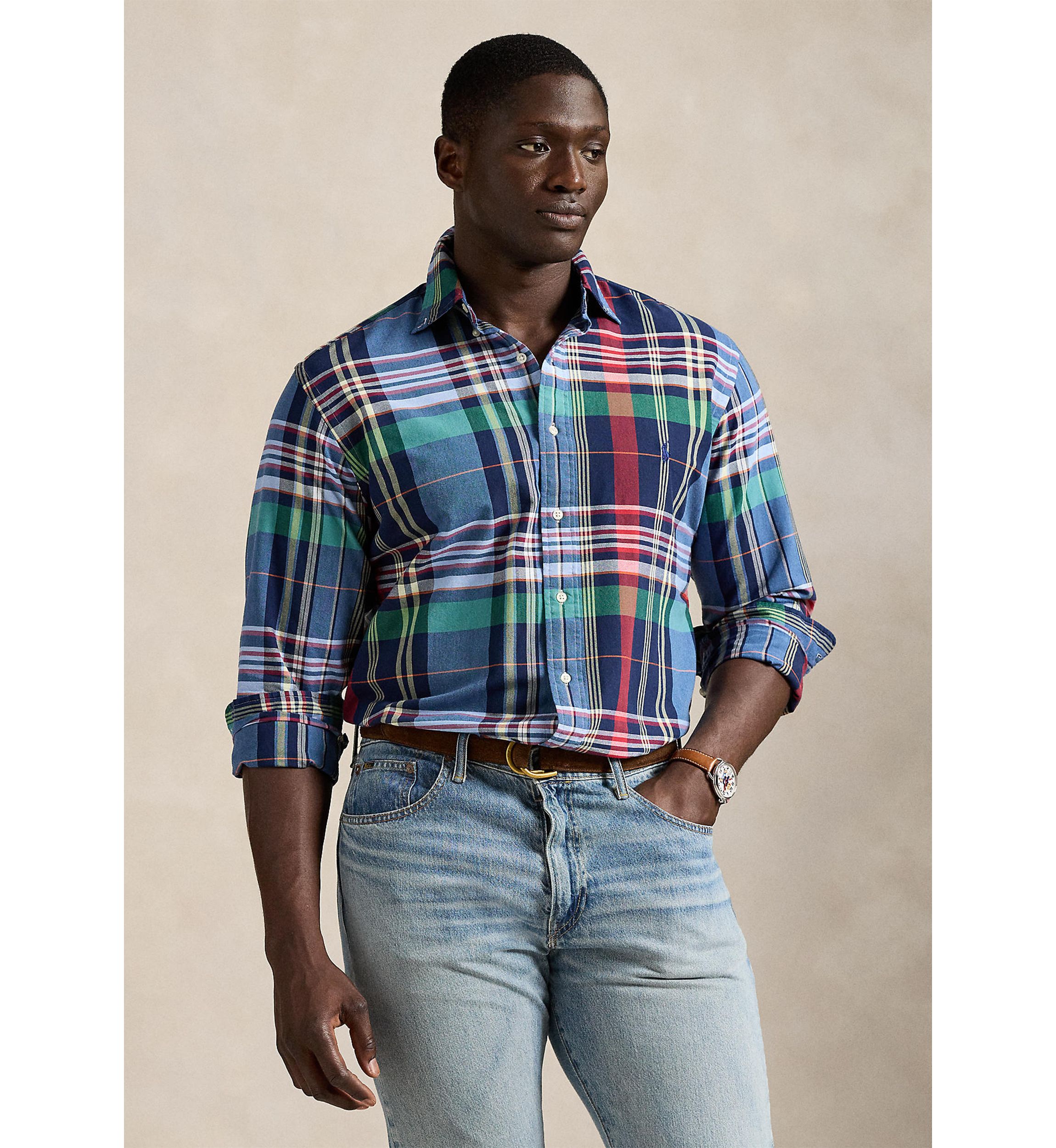 Big & Tall Plaid Oxford Shirt