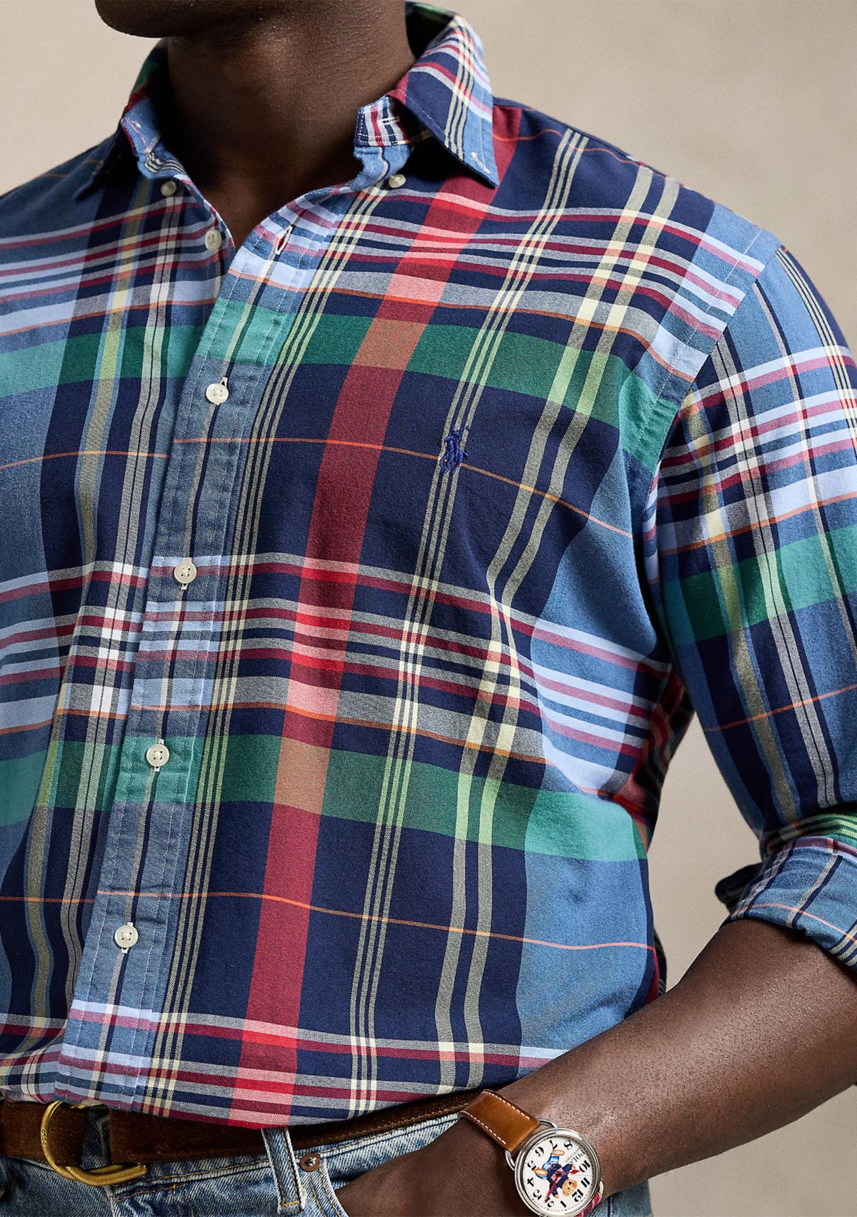 Big & Tall Plaid Oxford Shirt