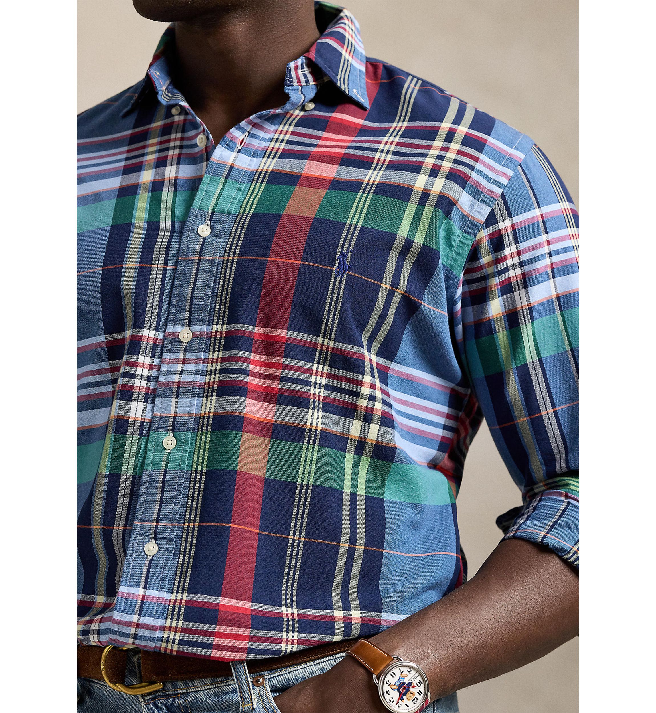 Big & Tall Plaid Oxford Shirt