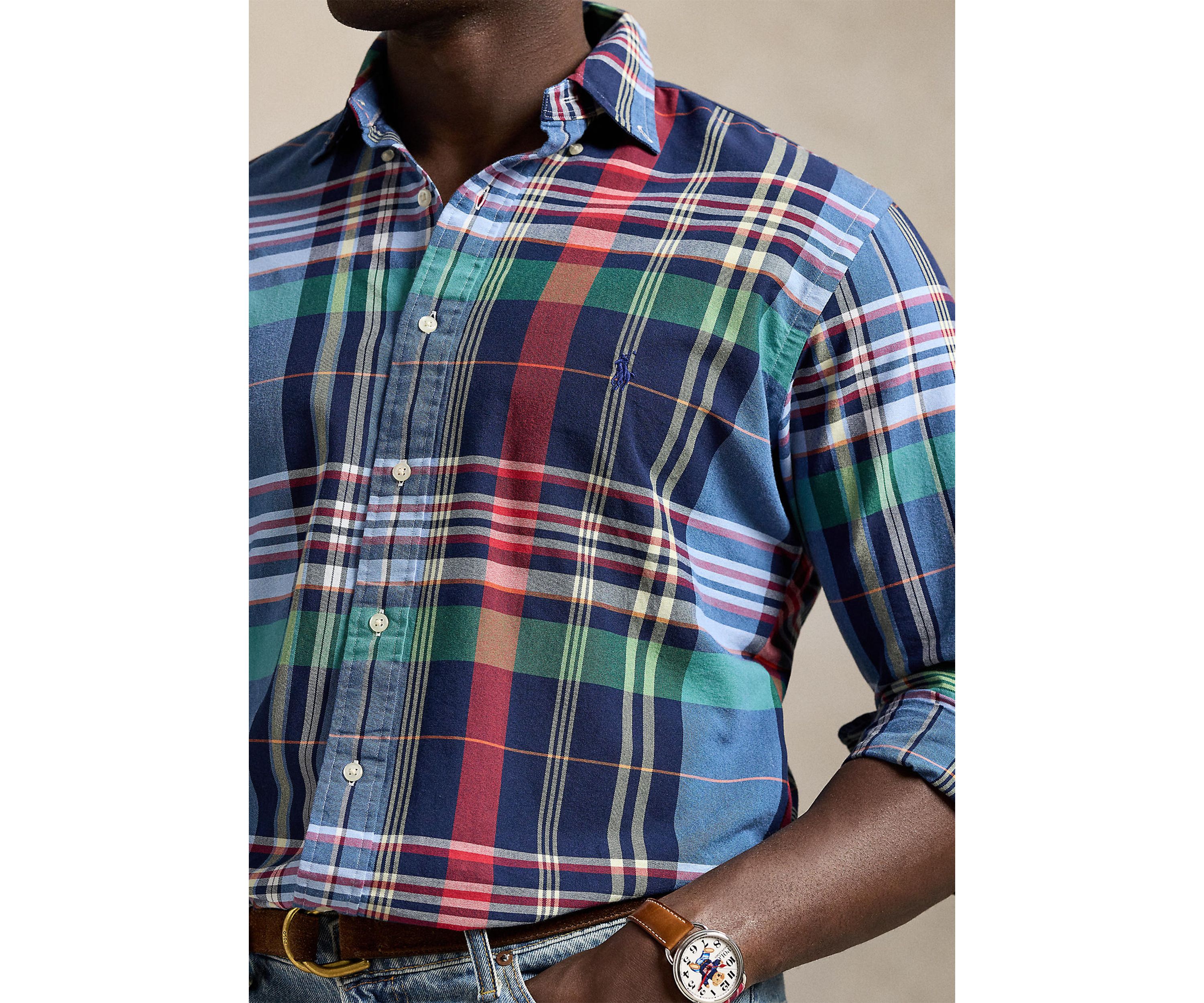 Big & Tall Plaid Oxford Shirt