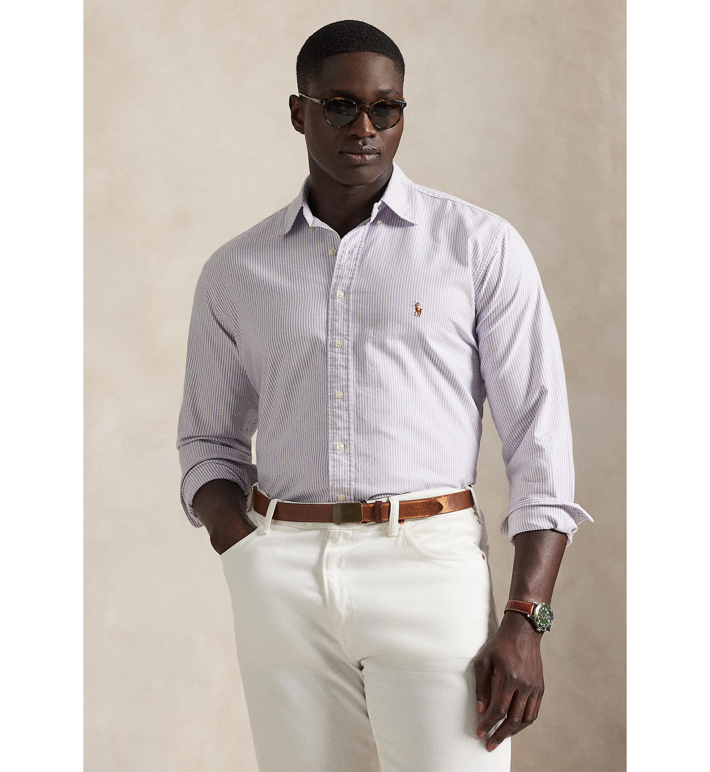 Polo Ralph Lauren Big & Tall Striped Oxford Shirt | Belk