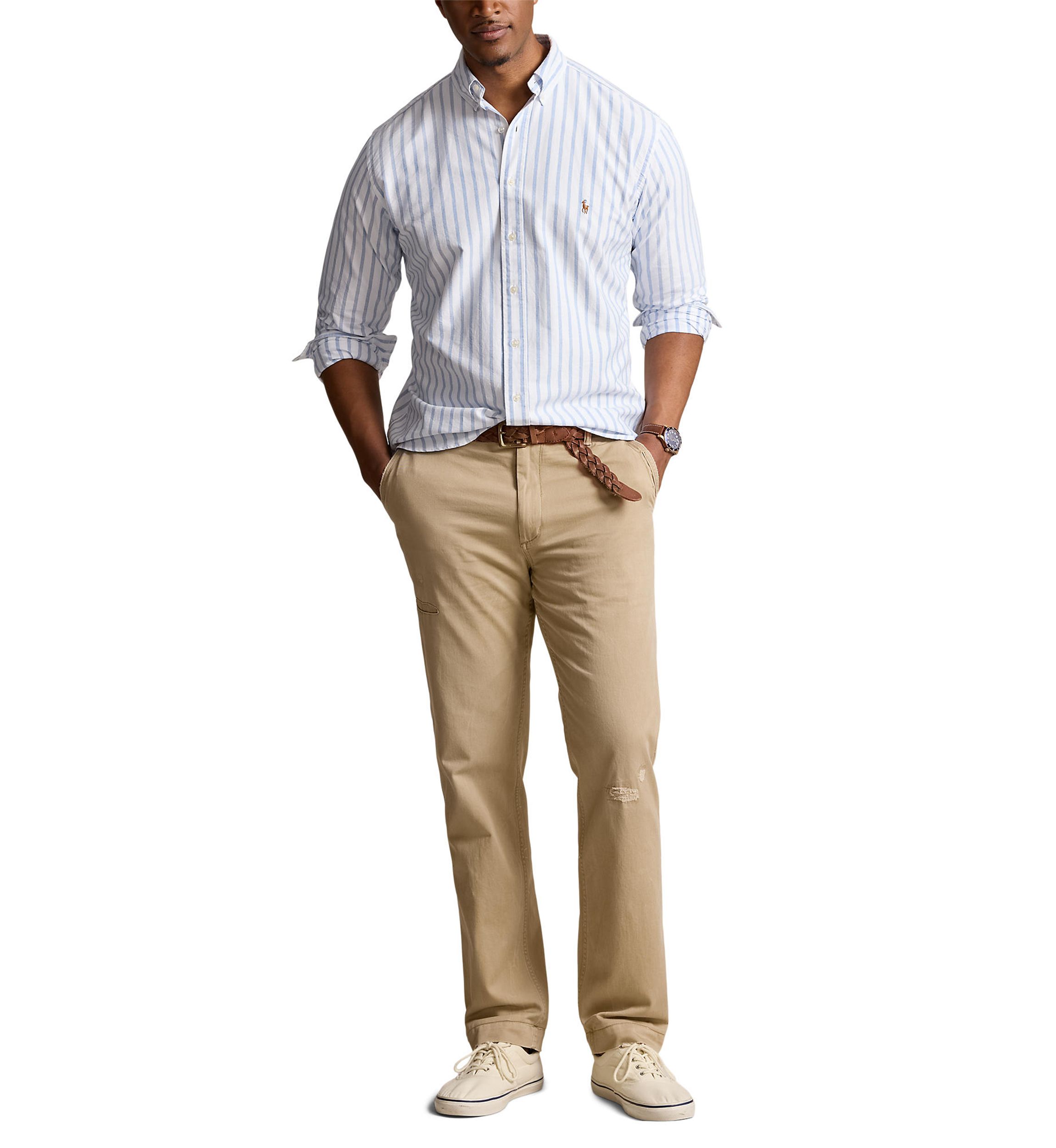 Big & Tall Striped Oxford Shirt