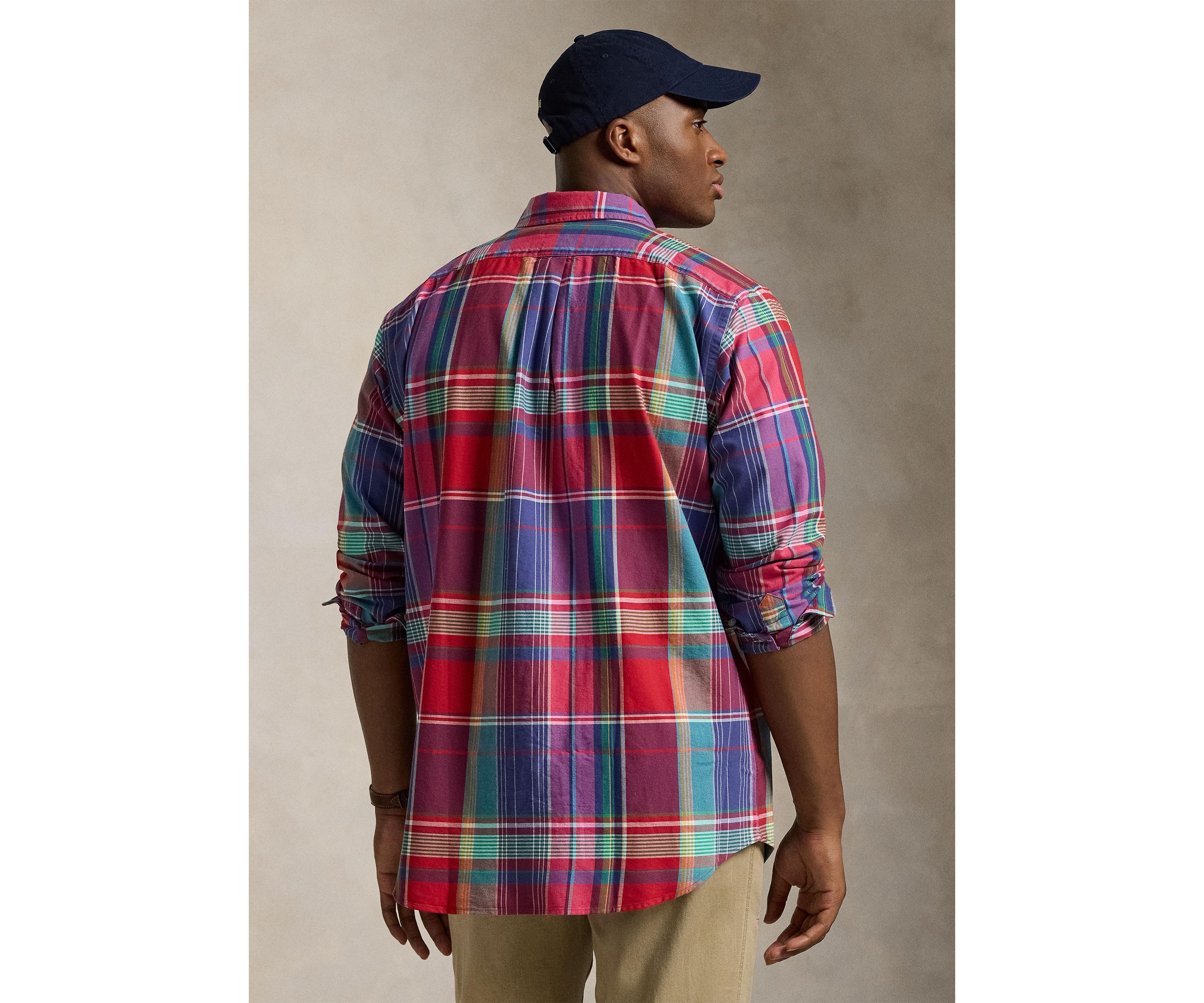Big & Tall Striped Oxford Shirt