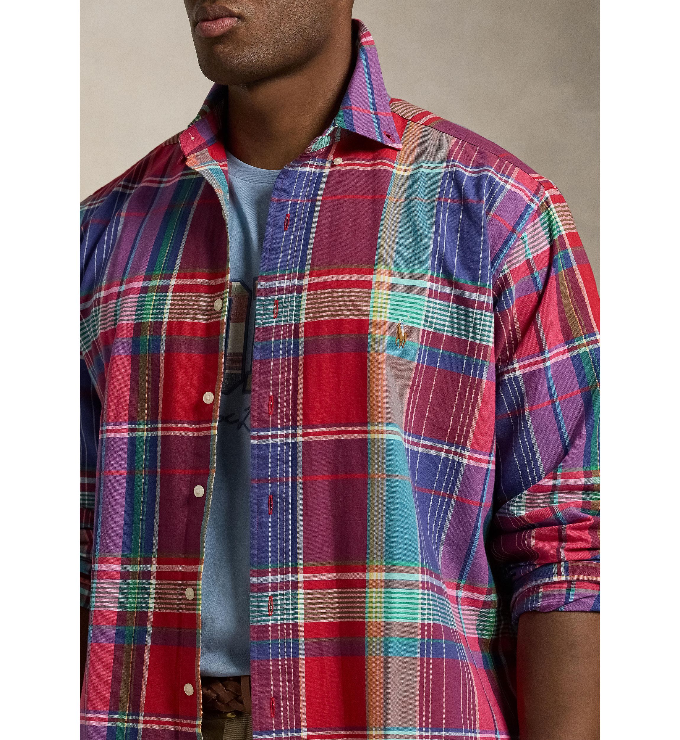 Big & Tall Striped Oxford Shirt