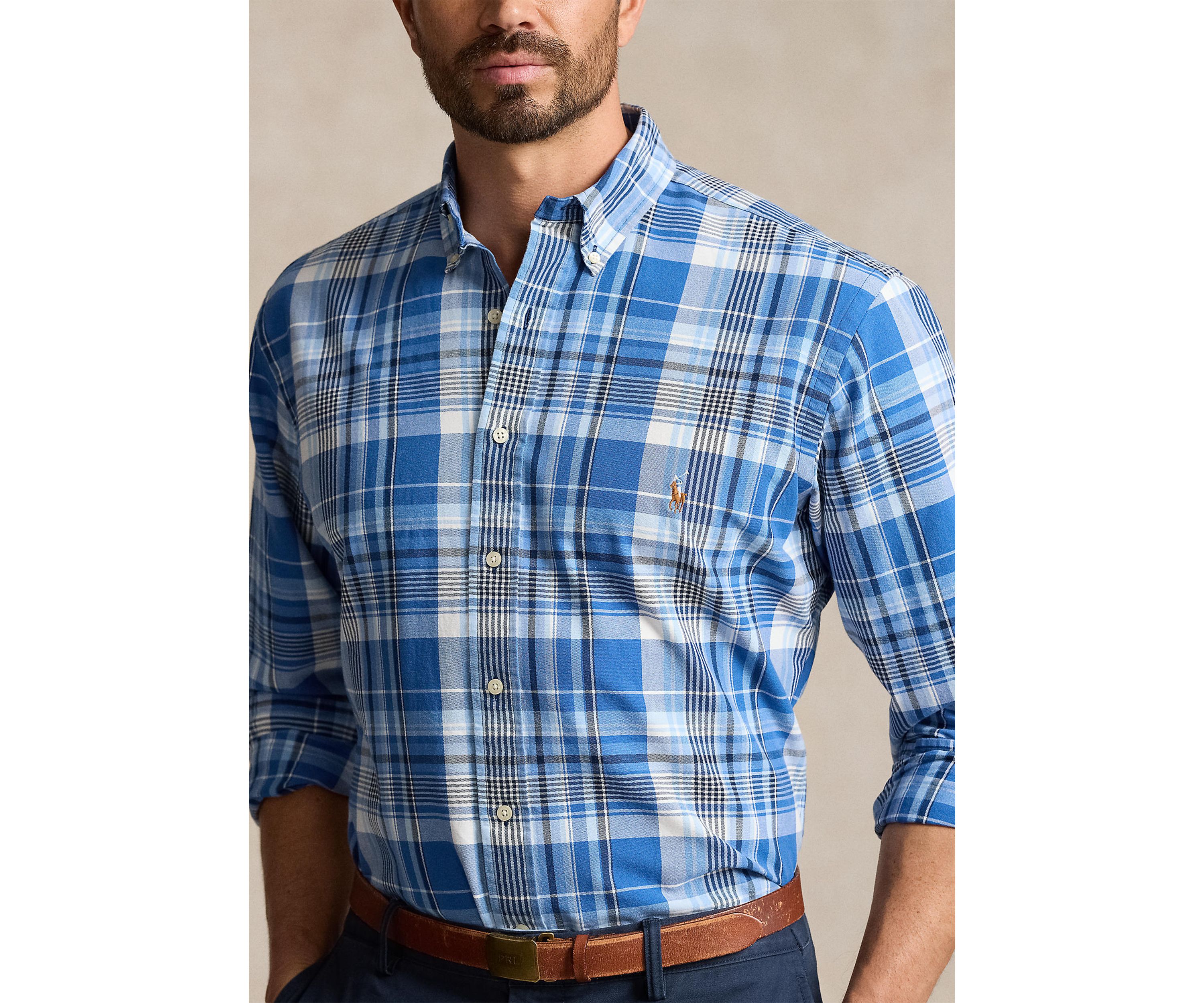 Big & Tall Plaid Oxford Shirt