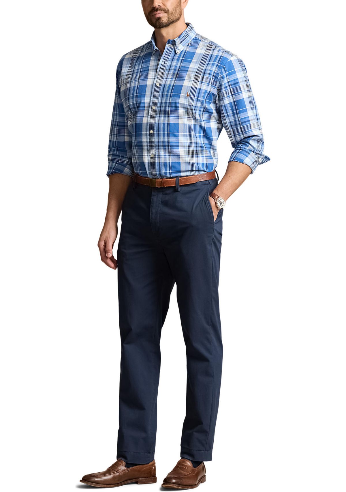 Big & Tall Plaid Oxford Shirt