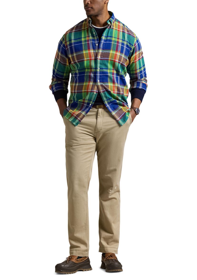 Big & Tall Plaid Brushed Flannel Shirt