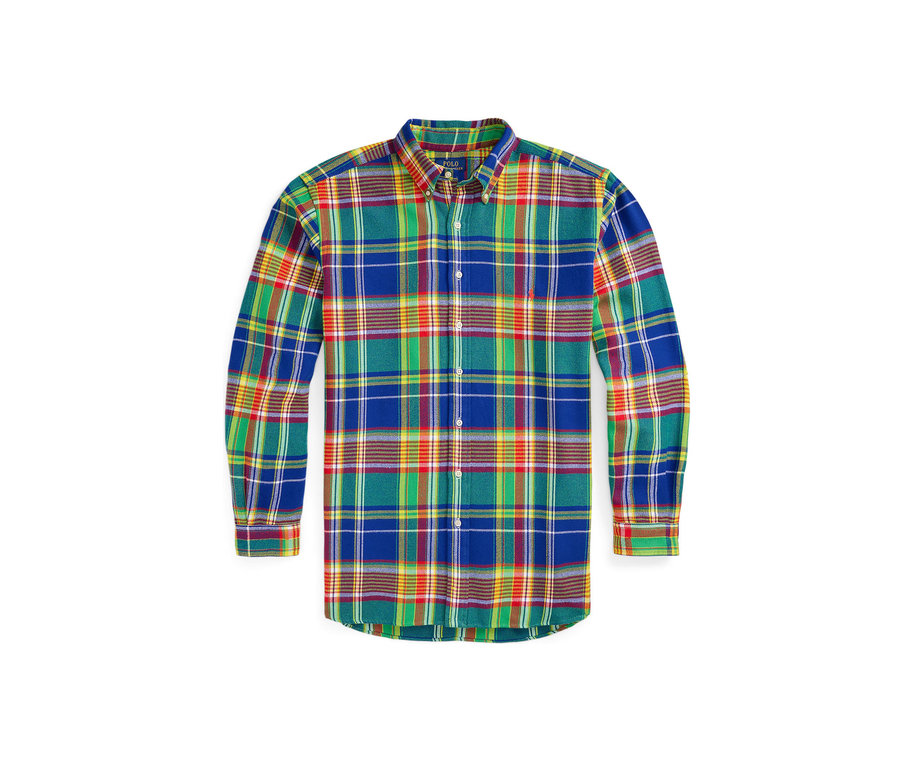 Big & Tall Plaid Brushed Flannel Shirt