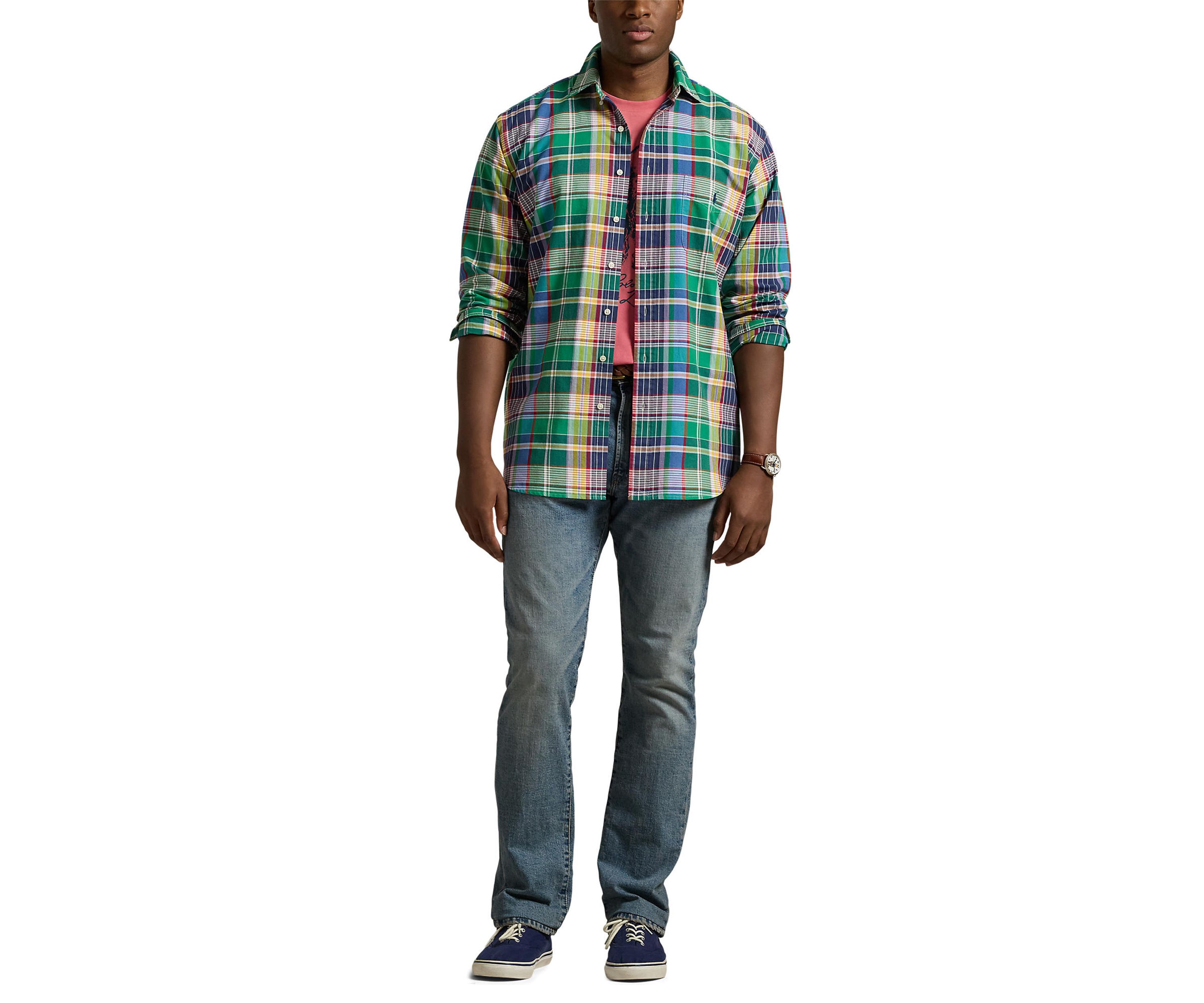 Big & Tall Plaid Oxford Shirt