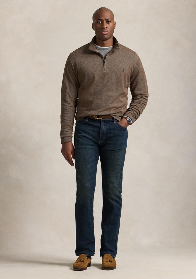 Big & Tall Luxury Jersey Herringbone Pullover