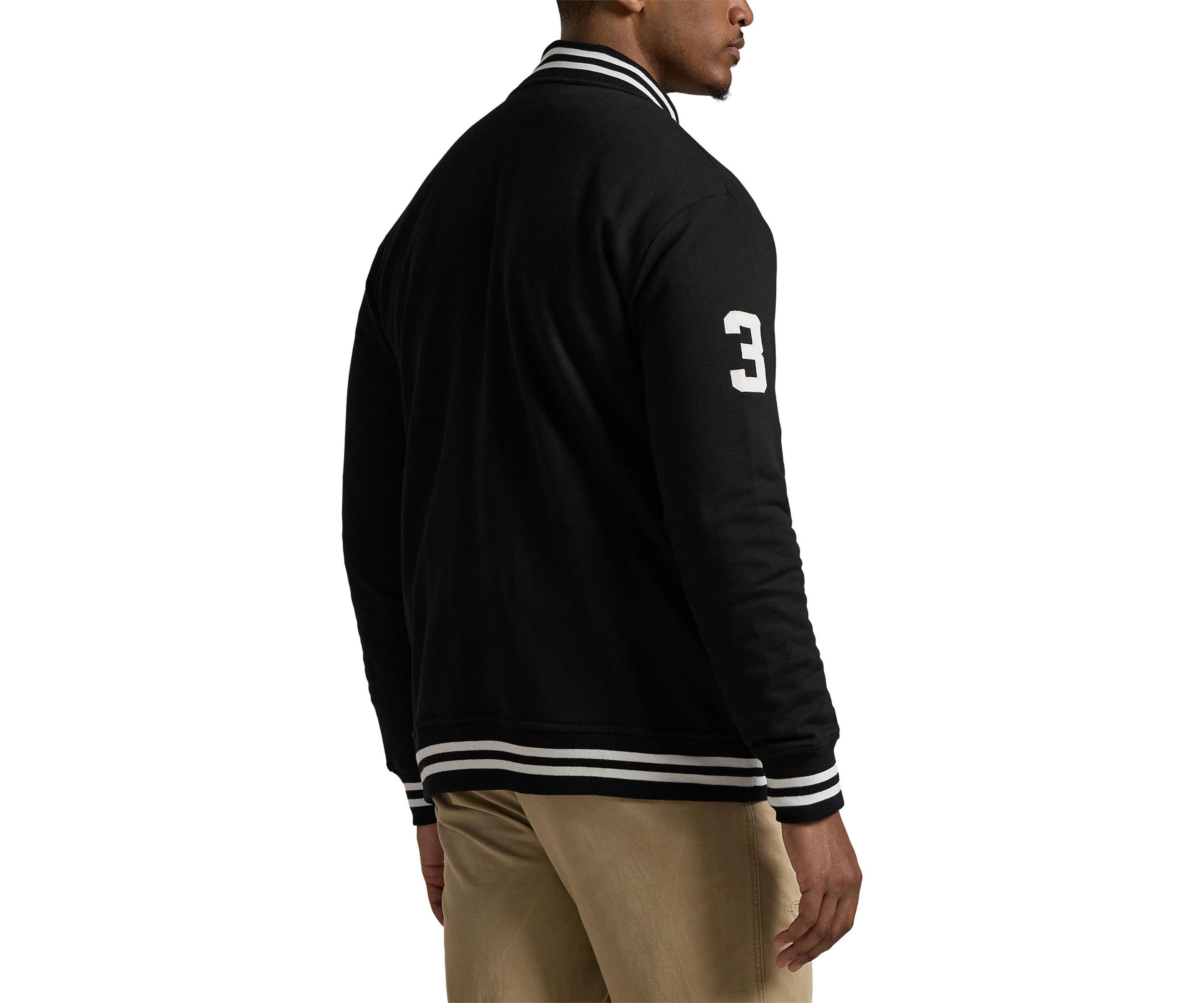 Big & Tall Big Pony Fleece Baseball Jacket