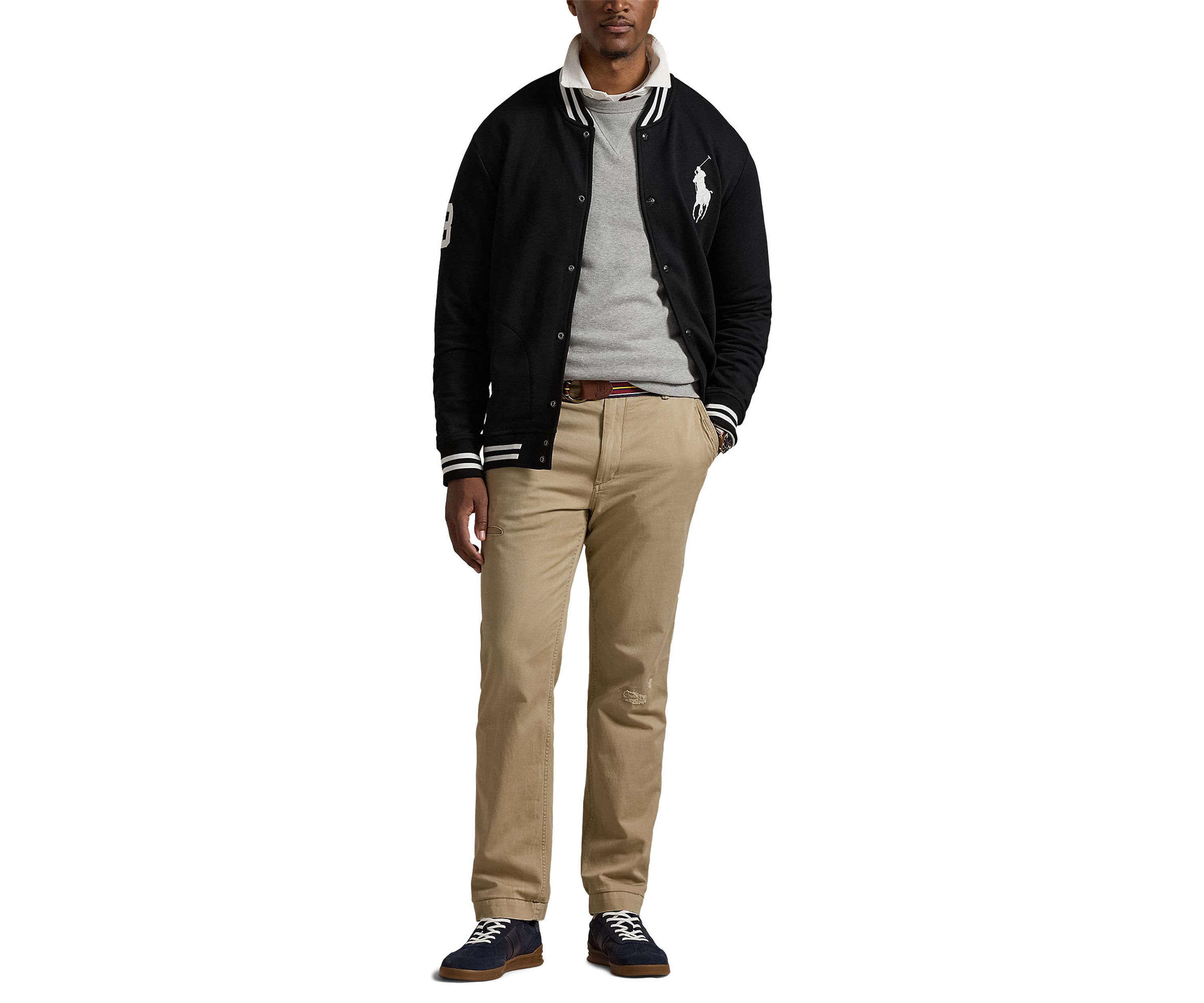 Big & Tall Big Pony Fleece Baseball Jacket