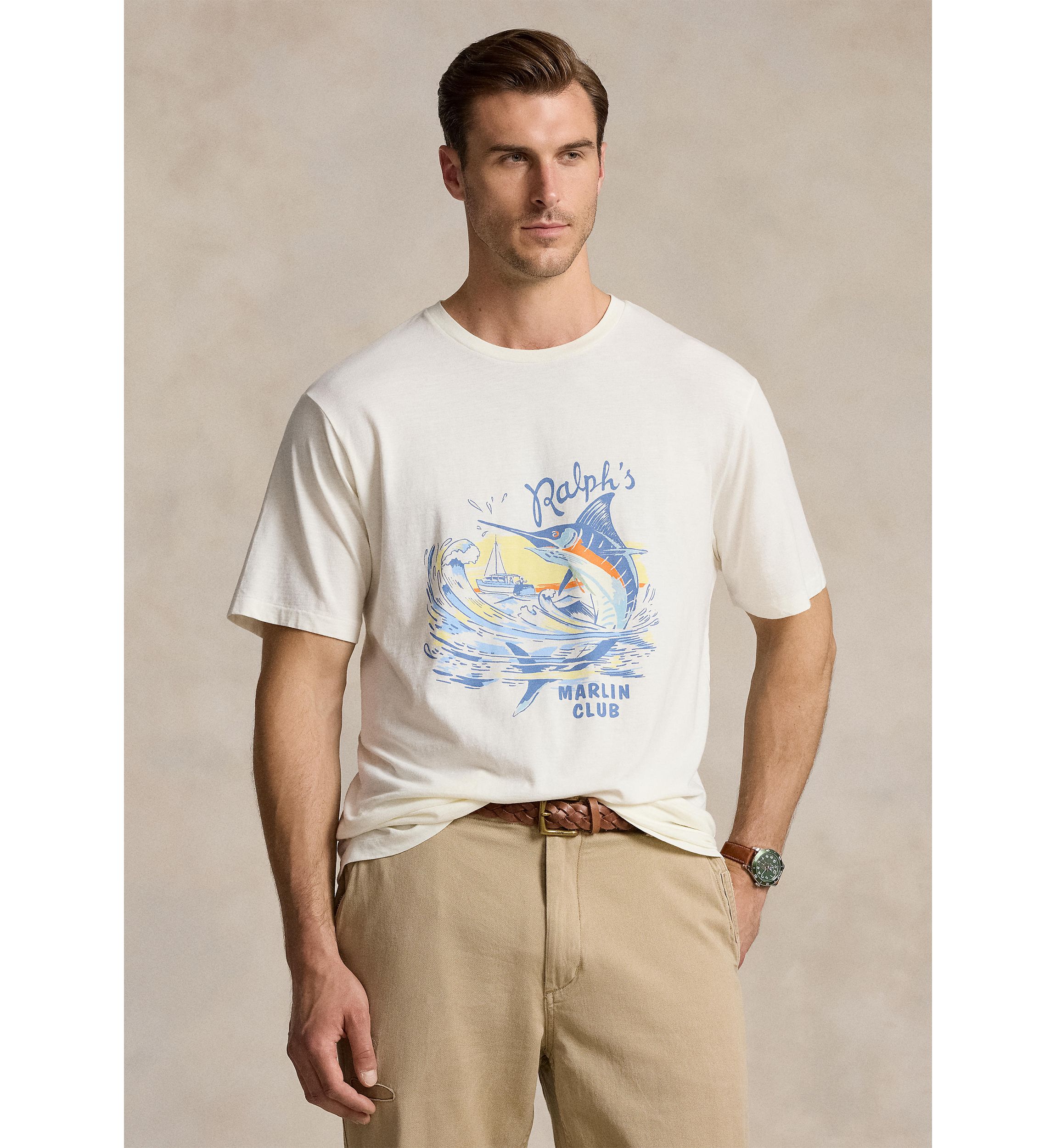 Big & Tall Slub Jersey Graphic T-Shirt
